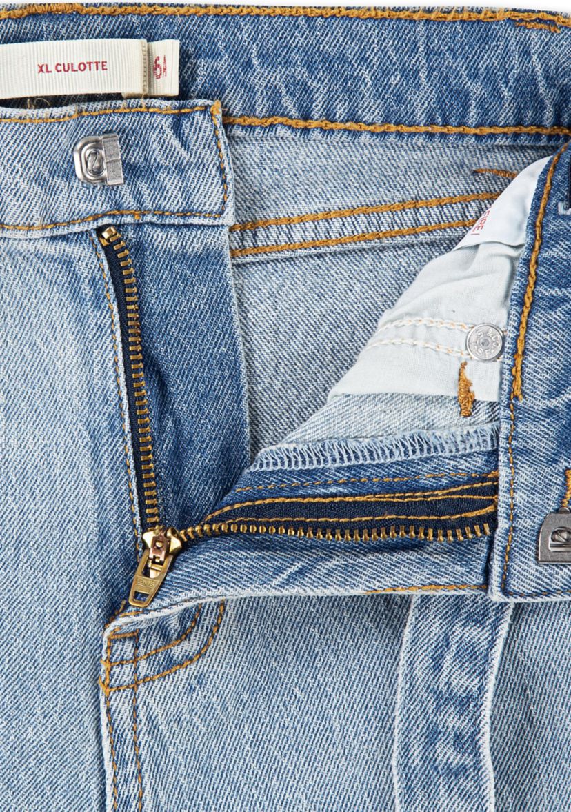 Girls 4-6x Extra Large Culotte Stretch Denim Jeans