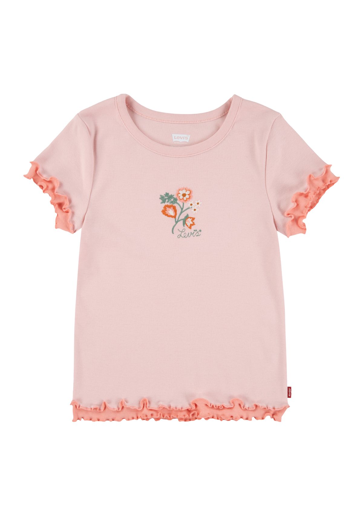 Girls 4-6x Floral Embroidery Top