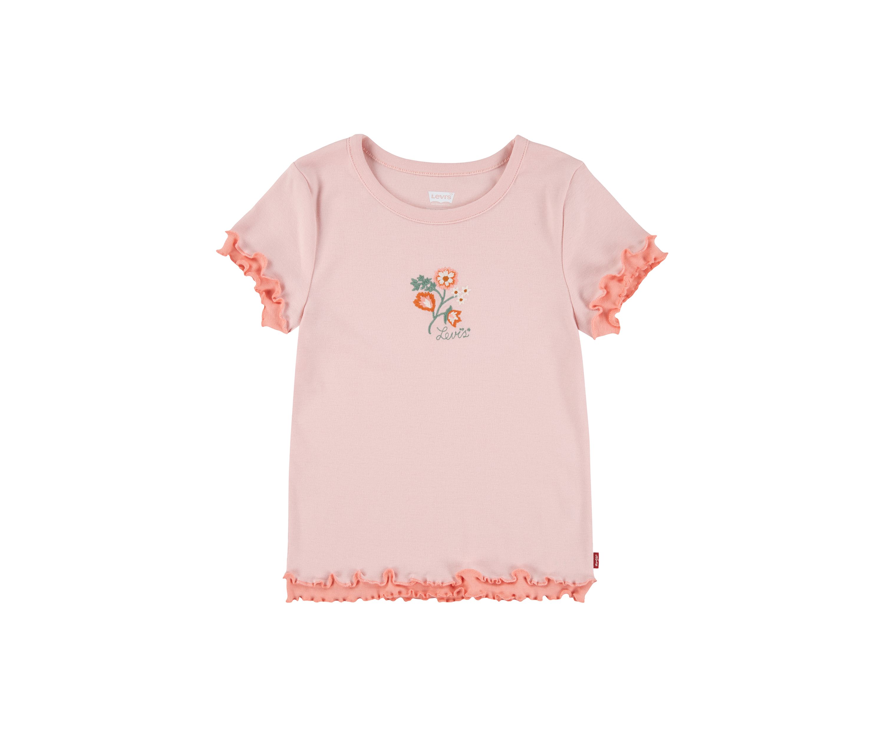 Girls 4-6x Floral Embroidery Top