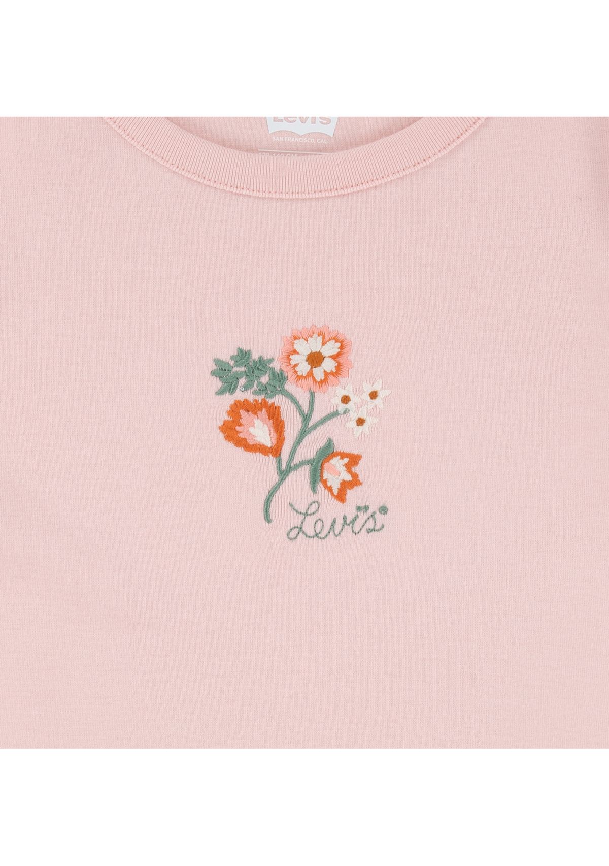 Girls 4-6x Floral Embroidery Top