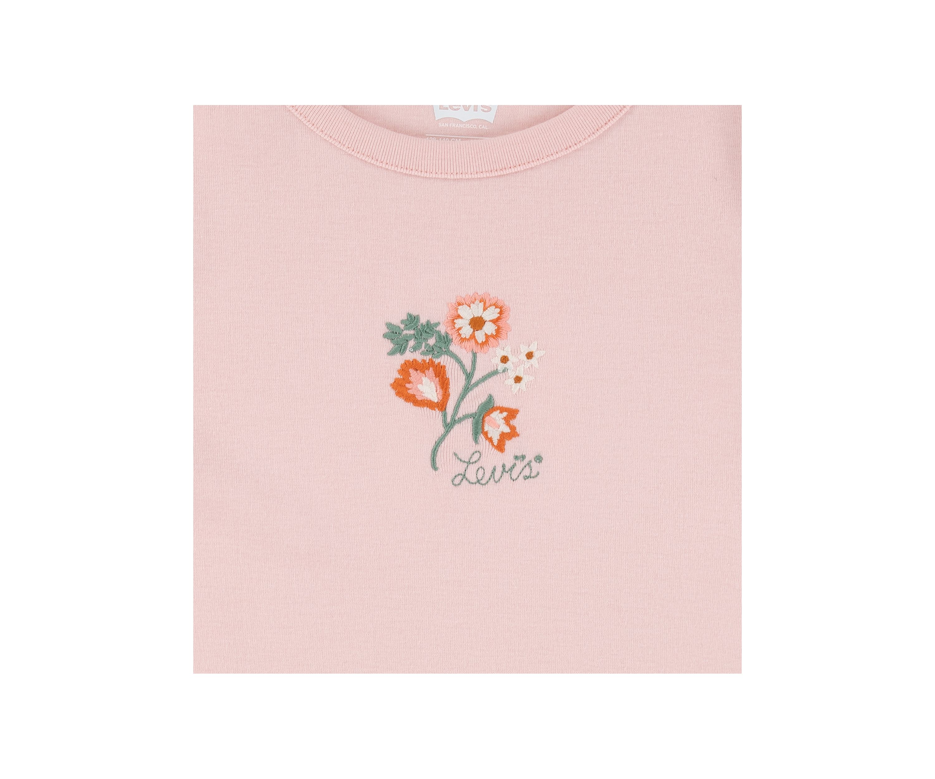 Girls 4-6x Floral Embroidery Top