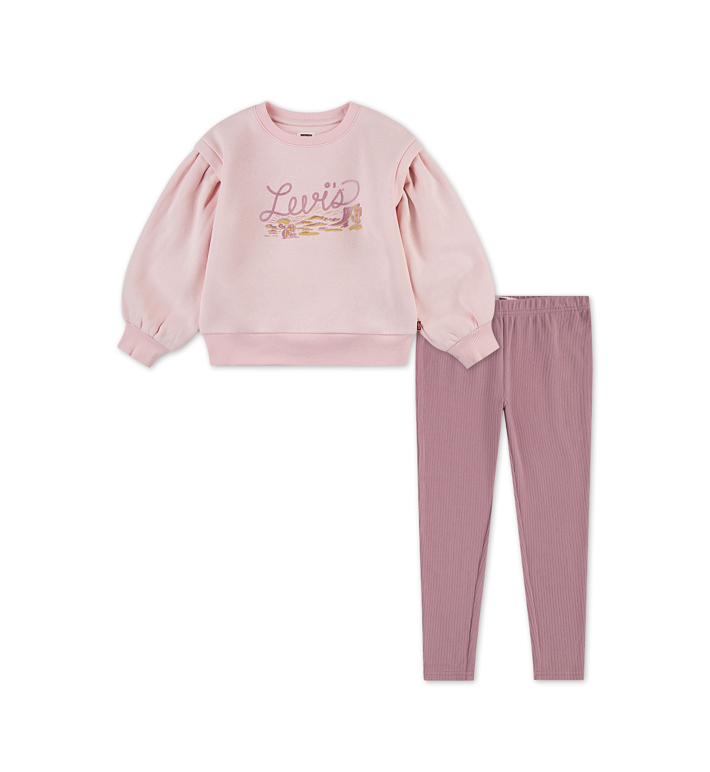 Girls 4-6x Graphic Sweatshirt and Leggings Set