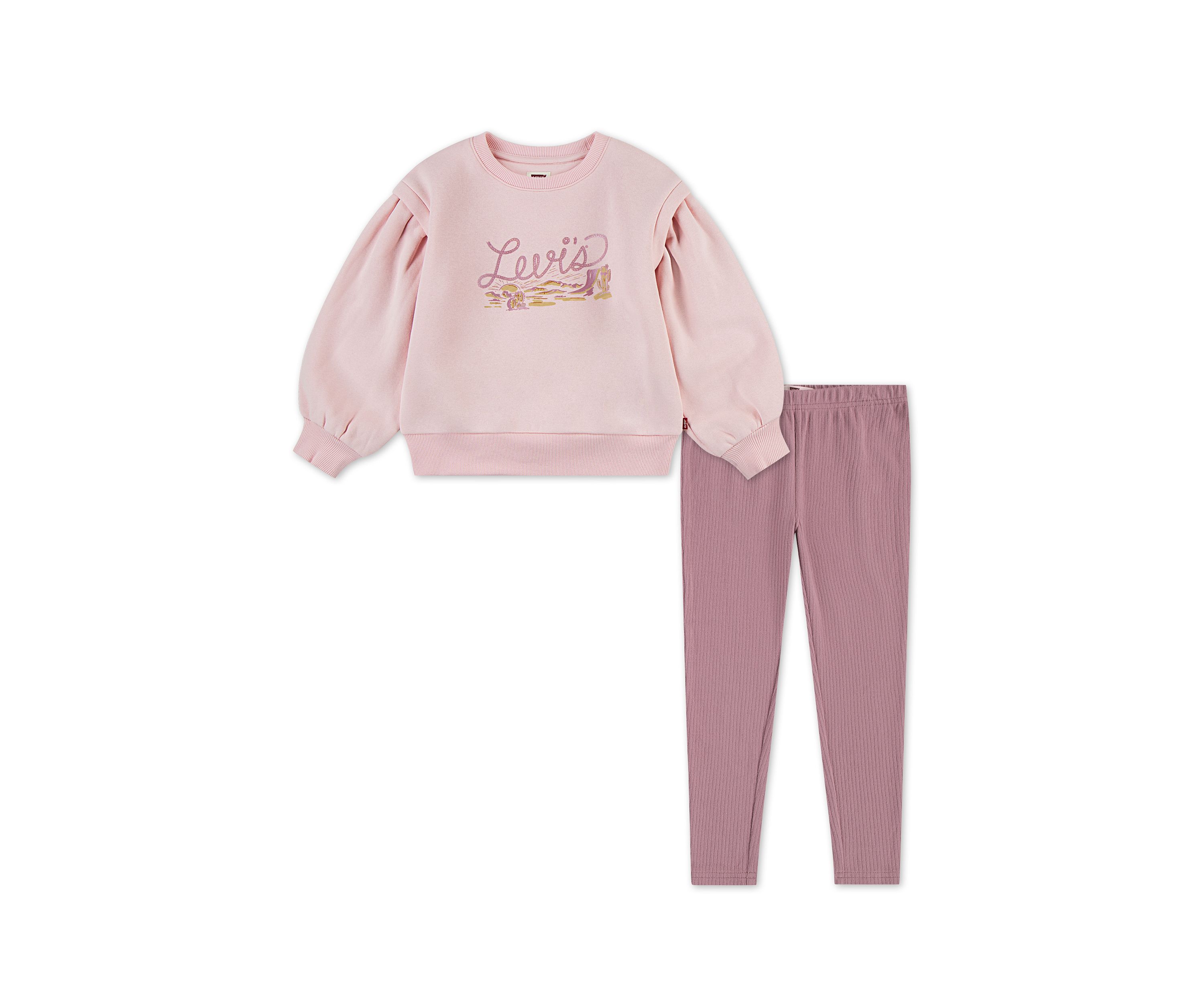 Girls 4-6x Graphic Sweatshirt and Leggings Set