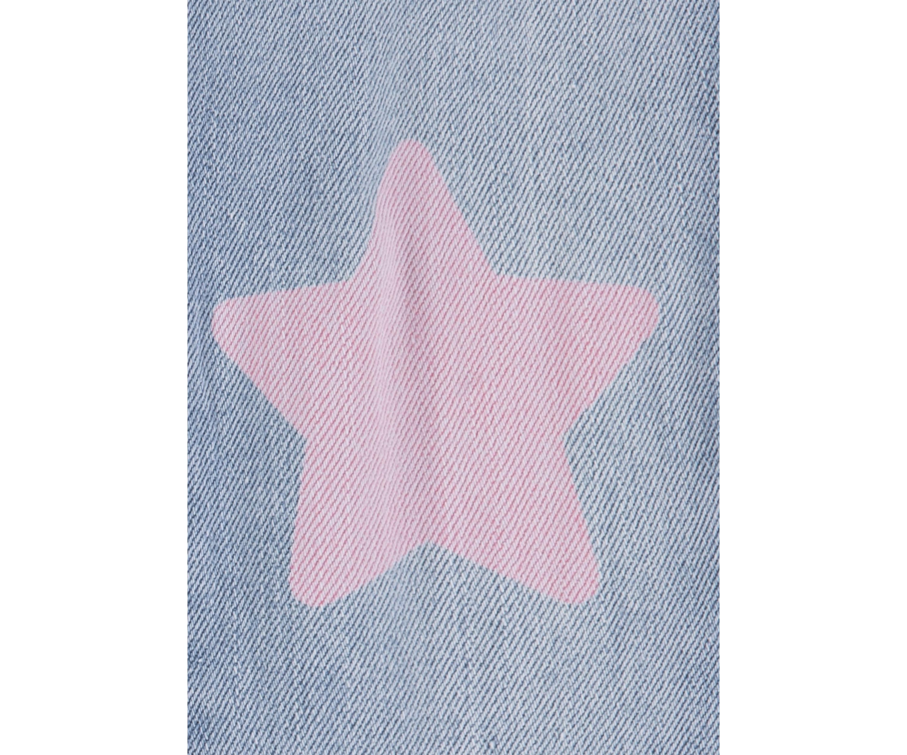 Girls 4-6x Graphic Sweatshirt and Star Knee Jeans Set