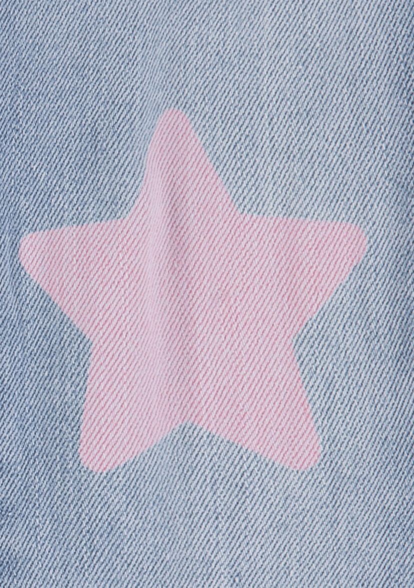 Girls 4-6x Graphic Sweatshirt and Star Knee Jeans Set