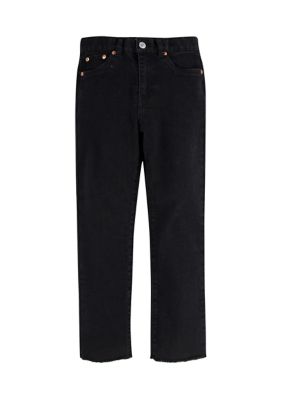 Buy Girls Black Regular Fit Jeans Online - 745935