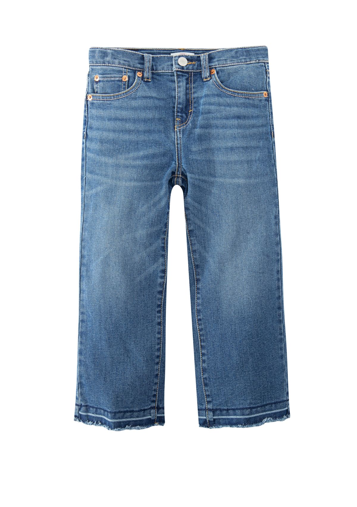 Girls 7-16 Cropped Wide Leg Jeans