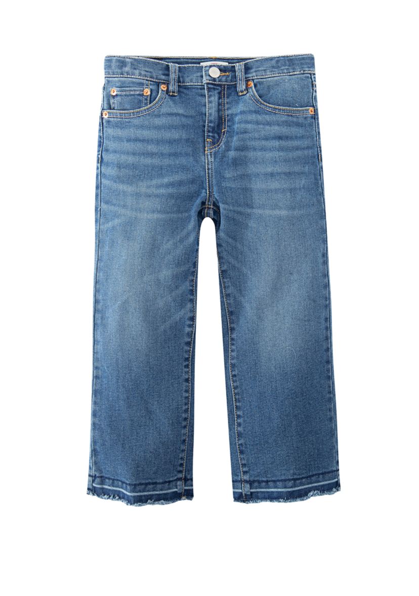 Girls 7-16 Cropped Wide Leg Jeans