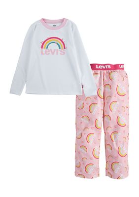 Levi's® Girls 4-12 Rainbow Pajama Set | belk