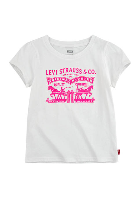 Girls 7-16 Short Sleeve Neon Graphic T-Shirt
