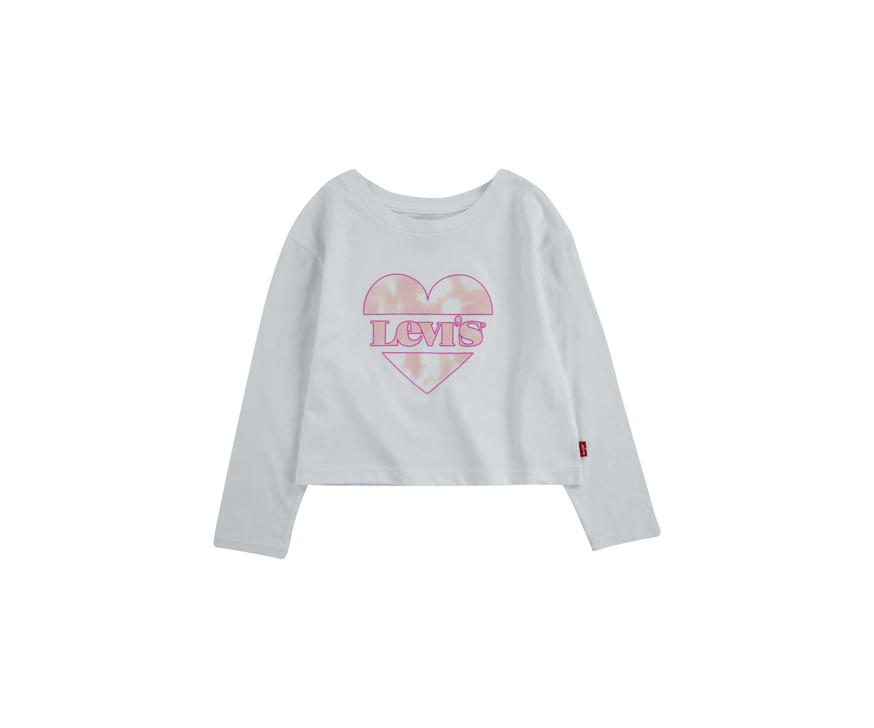 Girls 7-16 Long Sleeve Heart Graphic T-Shirt 