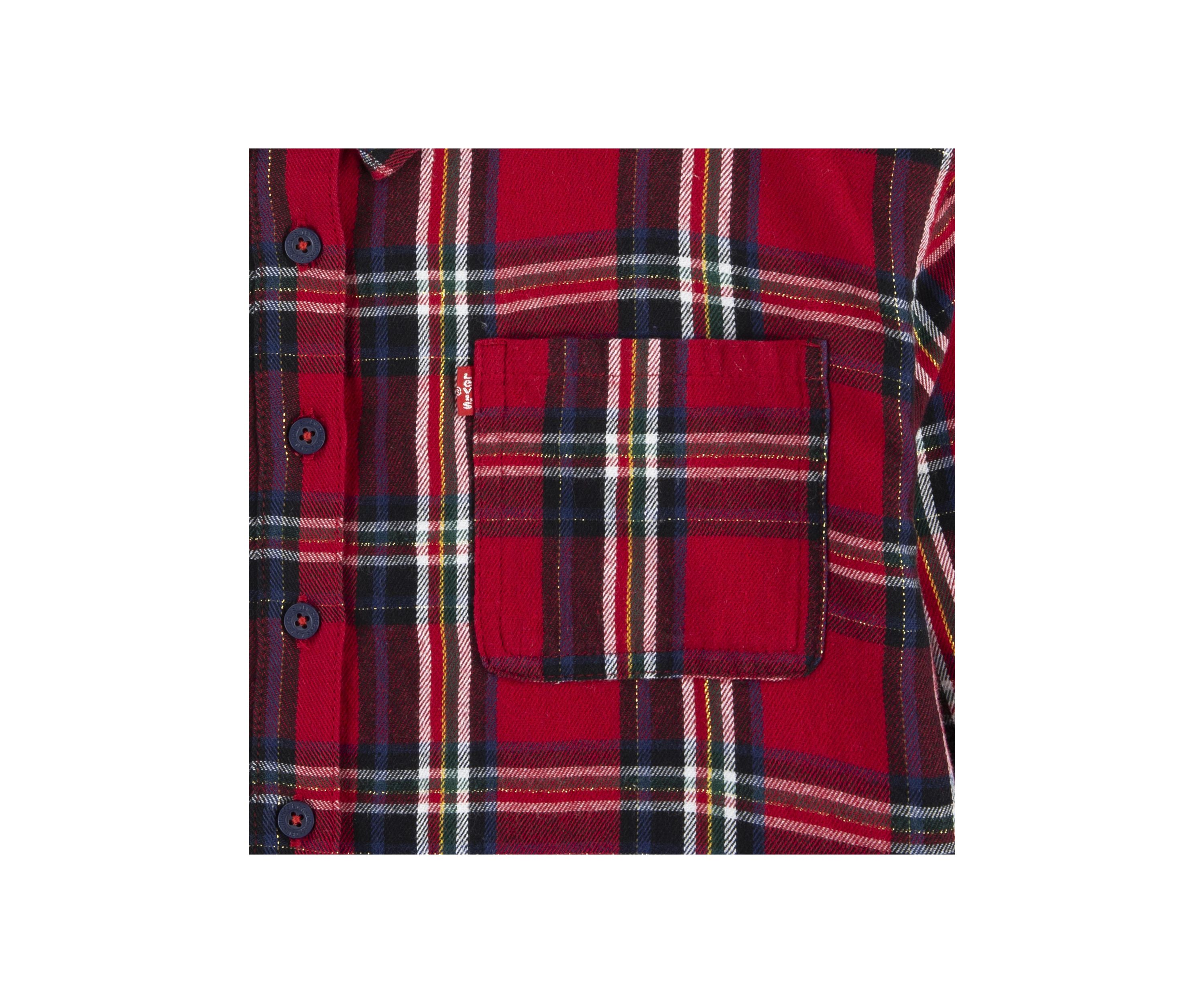 Girls 7-16 Cropped Plaid Shirt Jacket