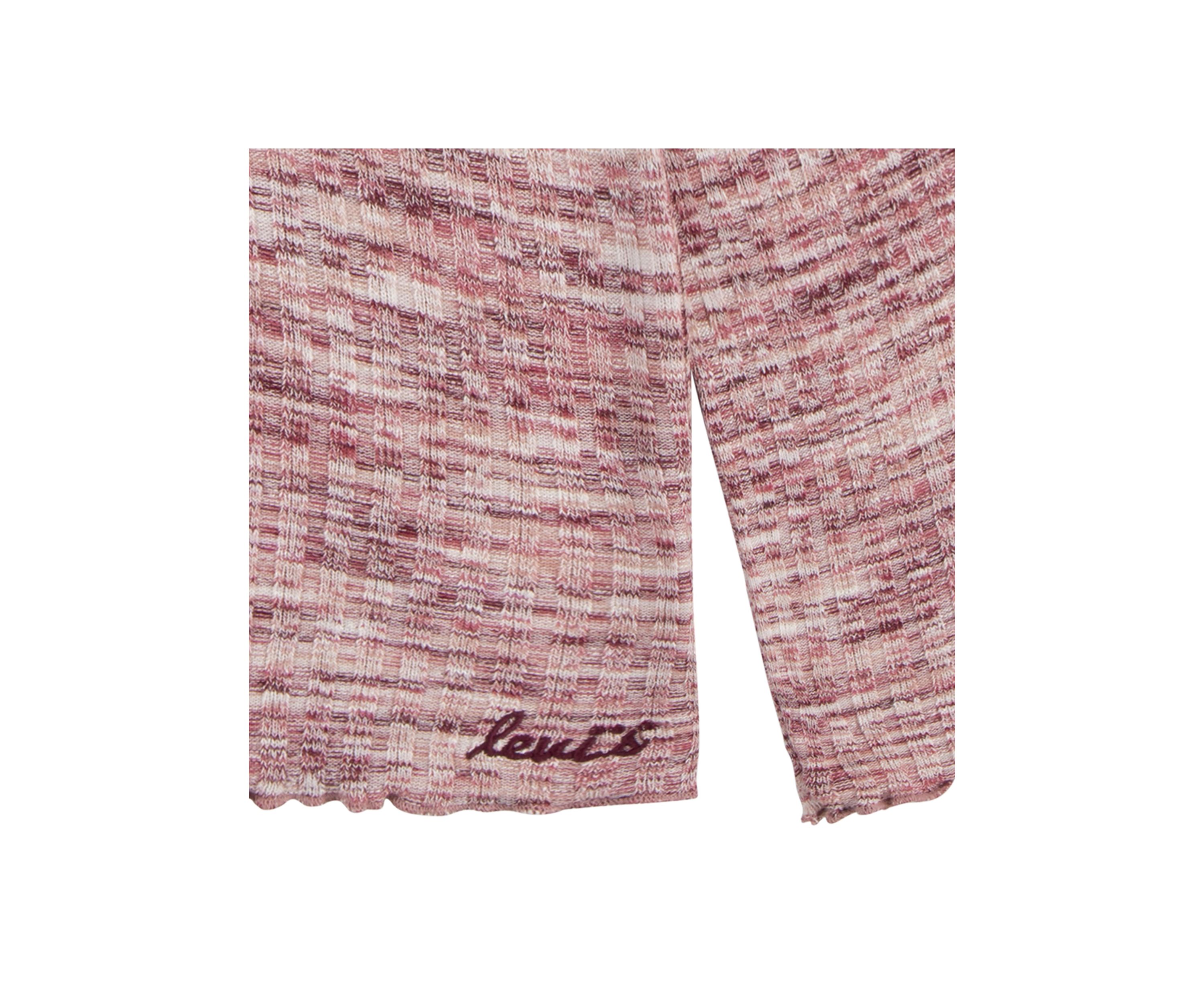 Girls 7-16 Space Dyed Knit Top
