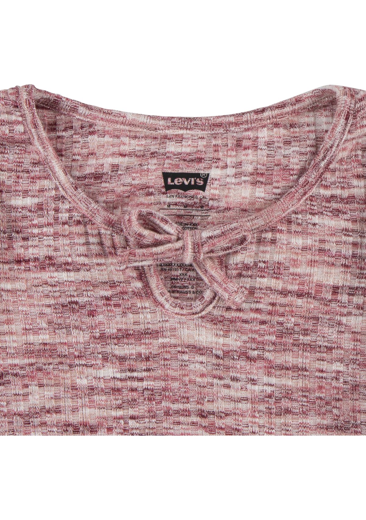 Girls 7-16 Space Dyed Knit Top