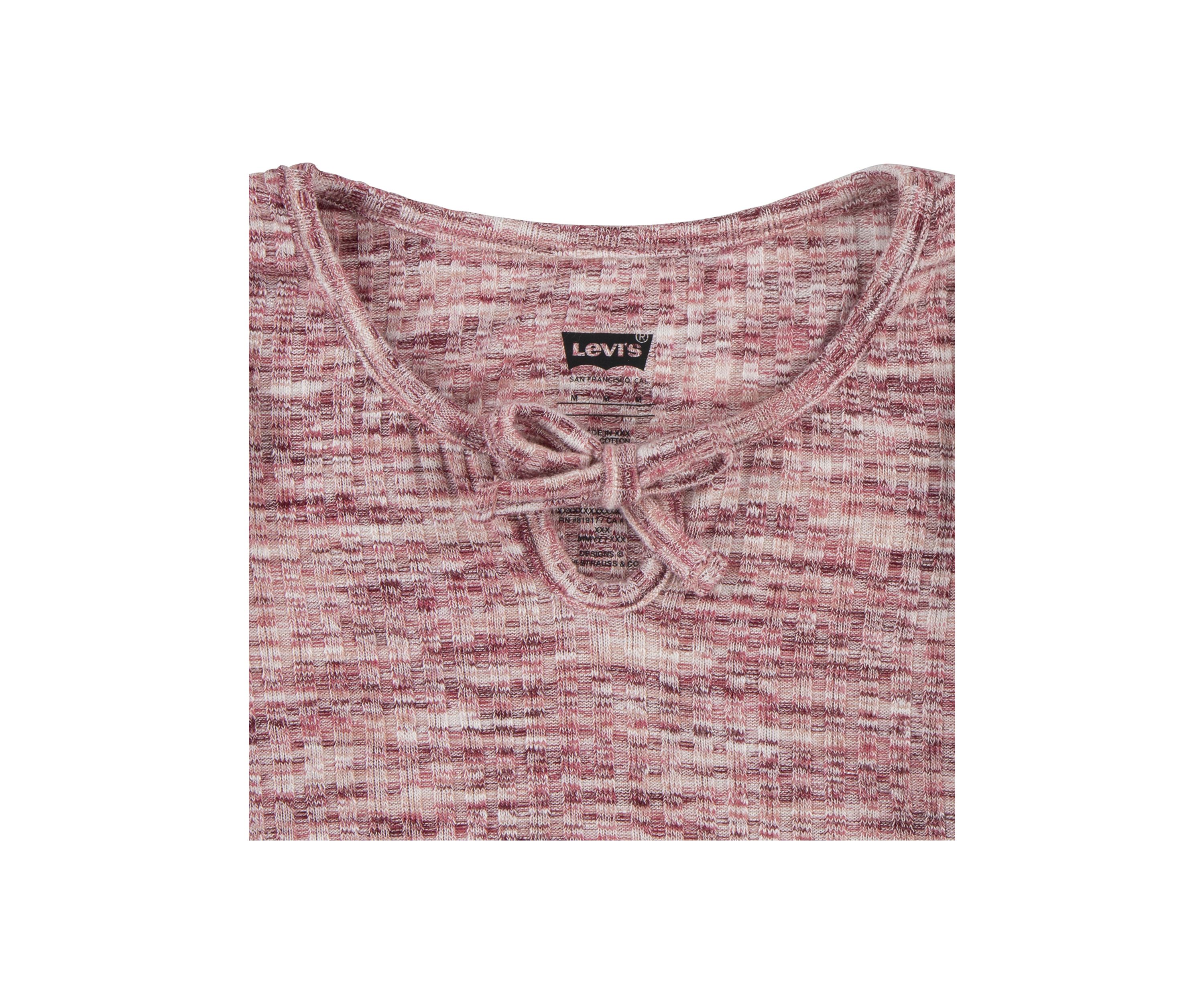 Girls 7-16 Space Dyed Knit Top