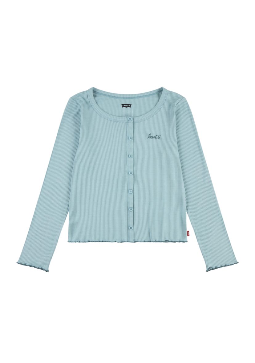 Girls 7-16 Solid Ribbed Knit Top