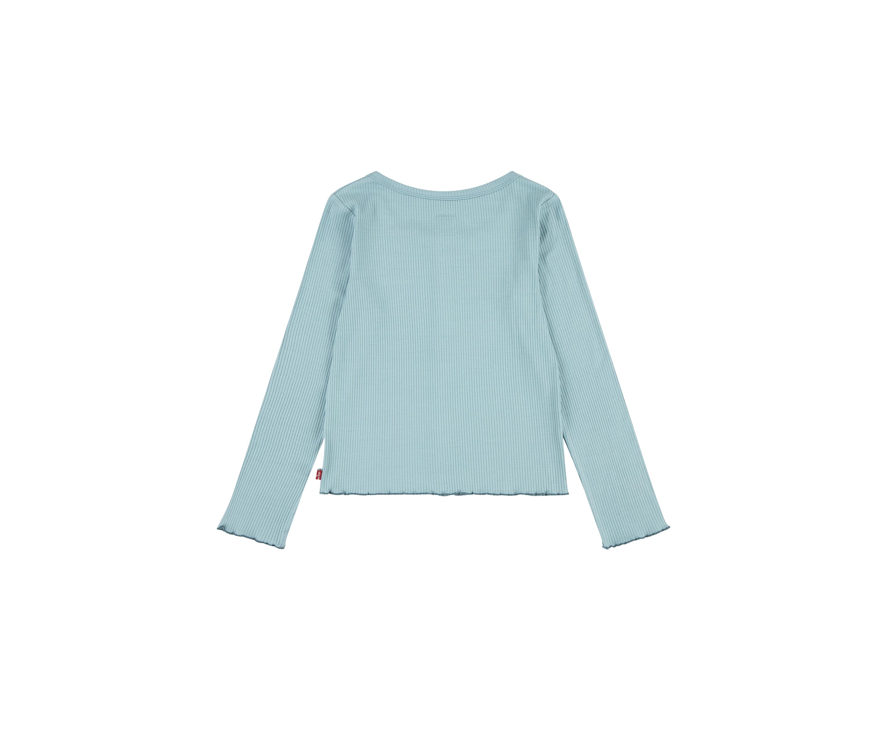 Girls 7-16 Solid Ribbed Knit Top