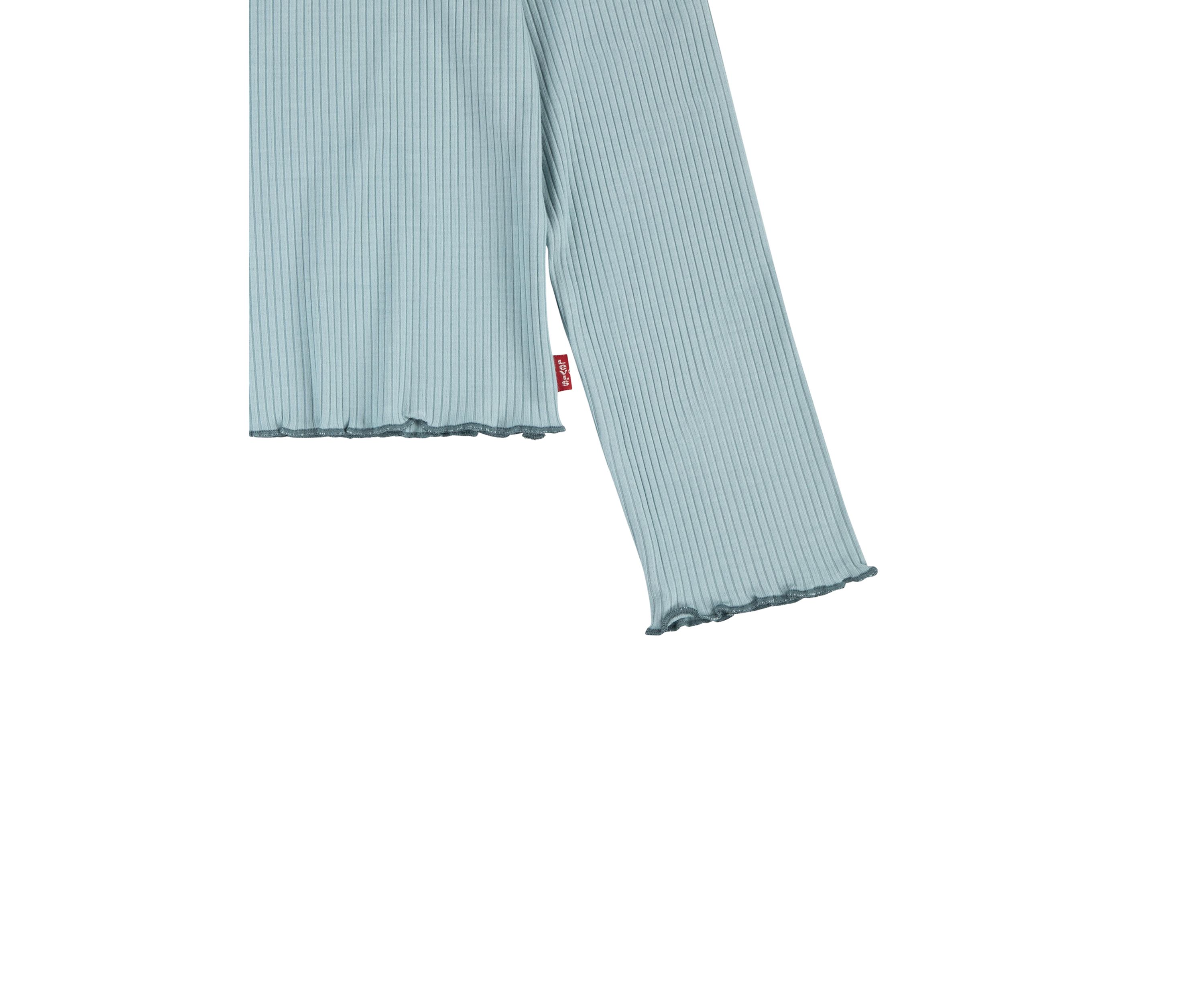 Girls 7-16 Solid Ribbed Knit Top