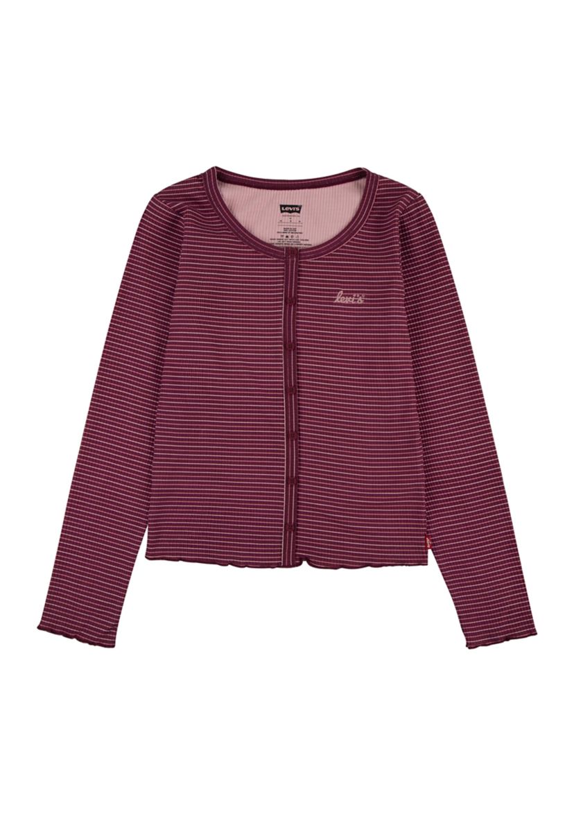 Girls 7-16 Stripe Ribbed Top