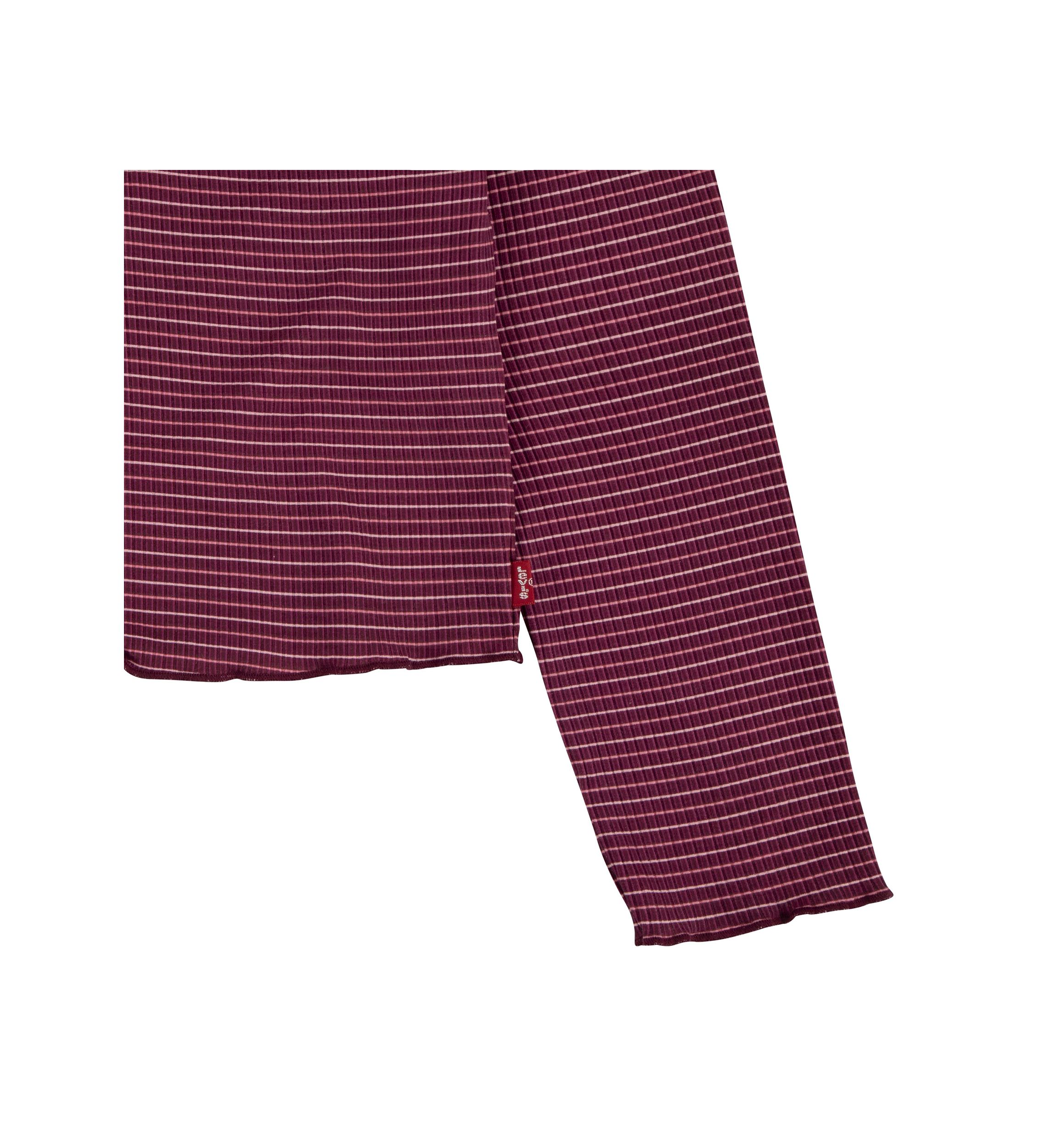 Girls 7-16 Stripe Ribbed Top