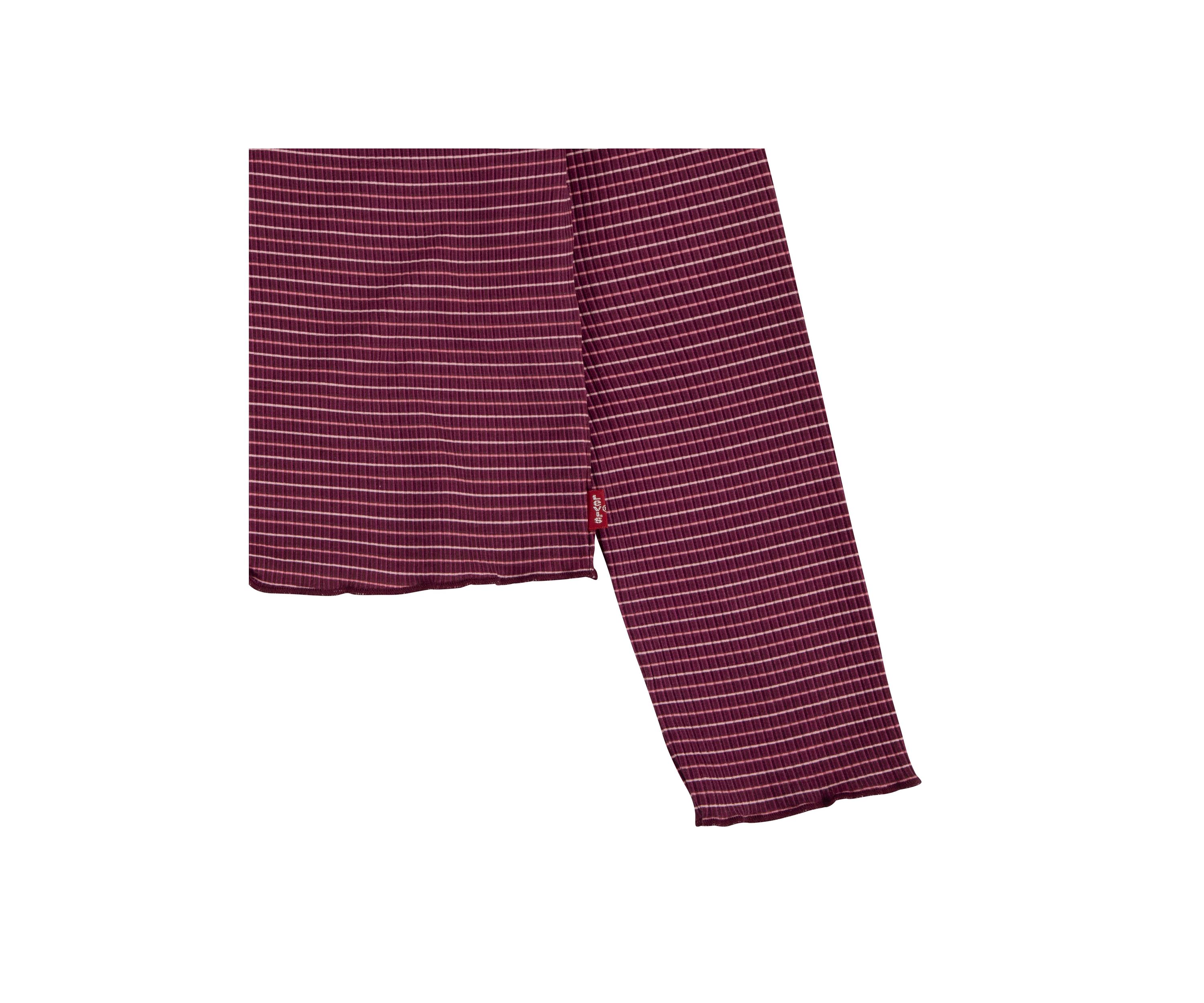 Girls 7-16 Stripe Ribbed Top