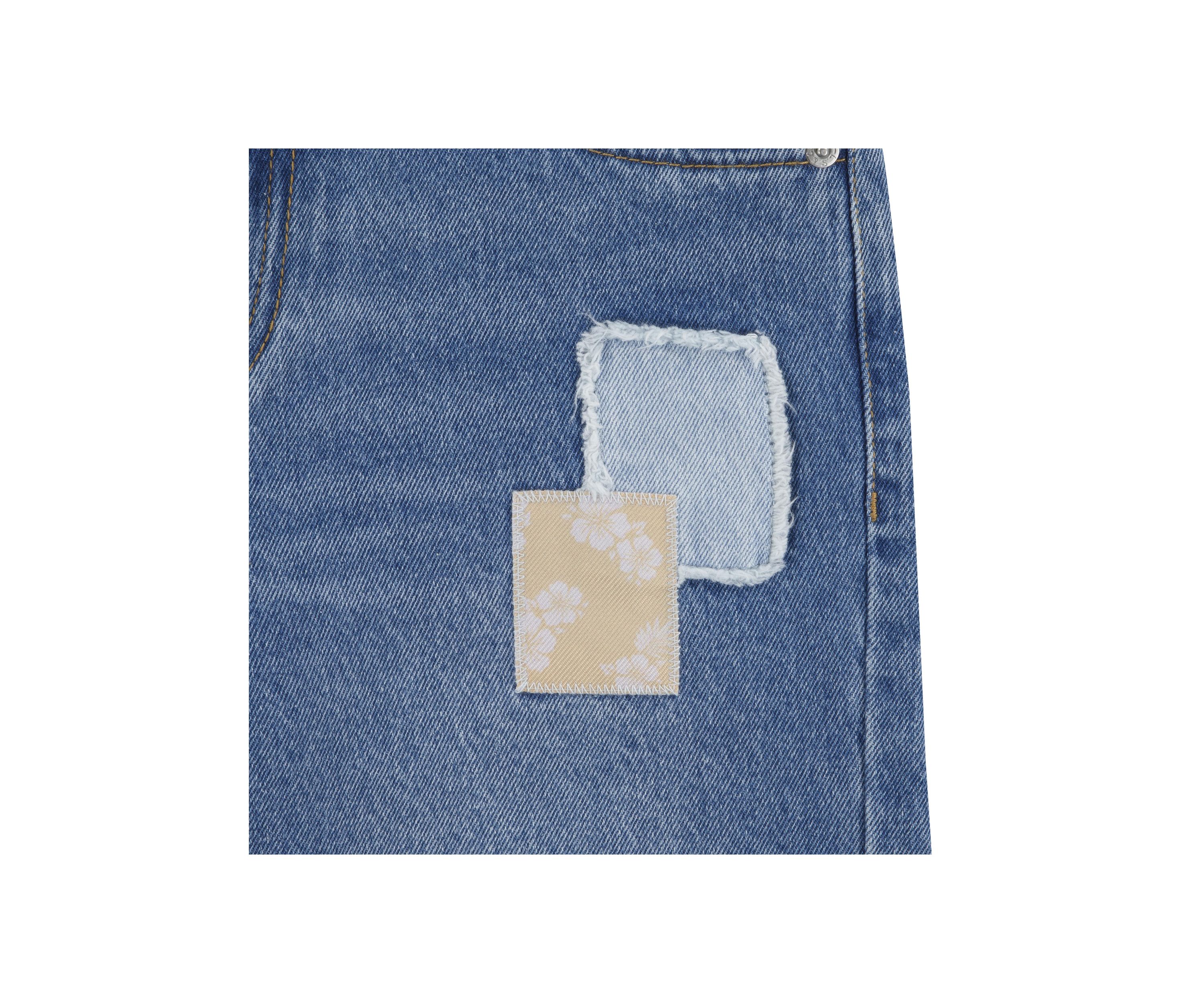 Girls 7-16 Patchwork Appliqué Shorts