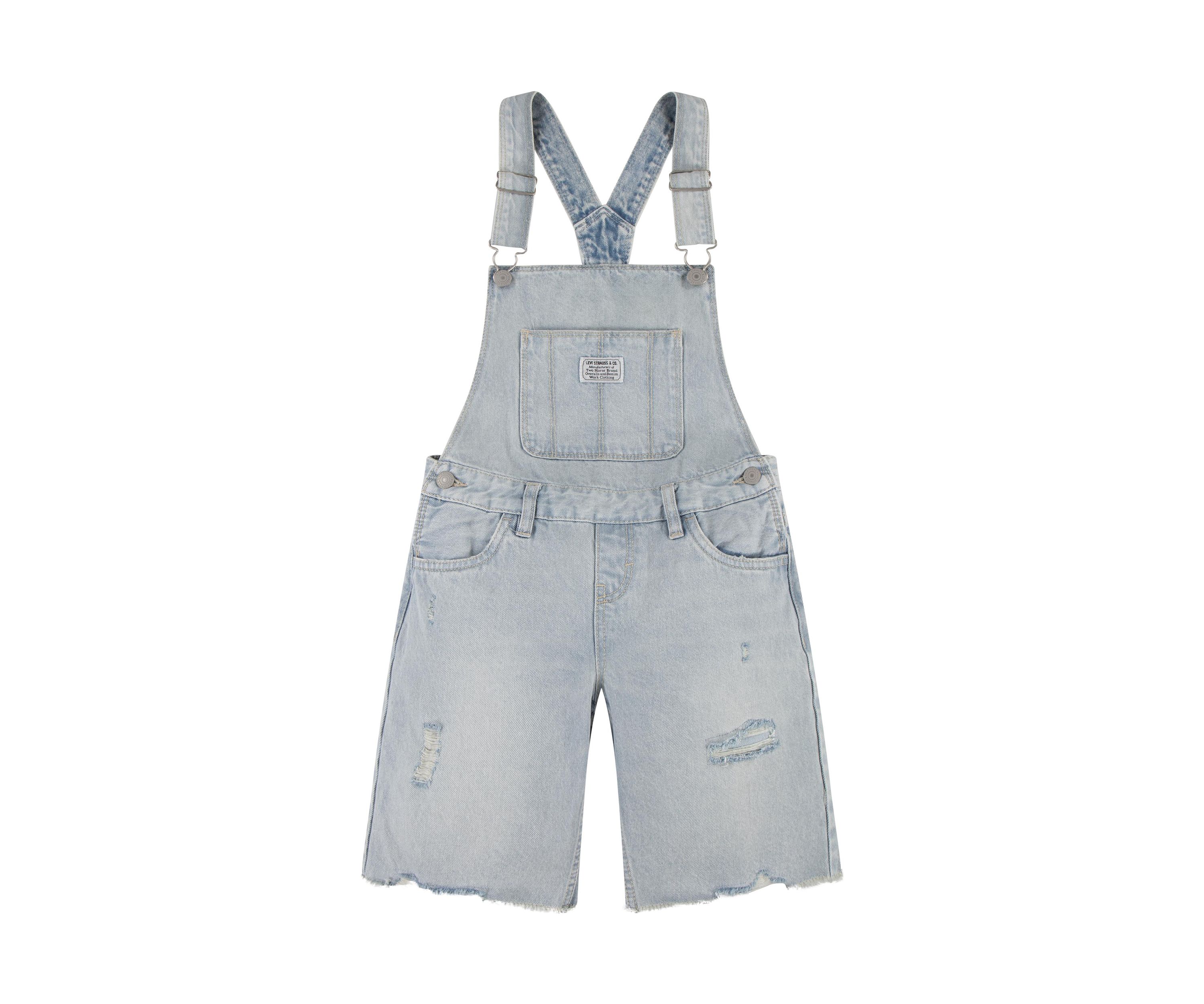 Girls 7-16 Denim Overalls
