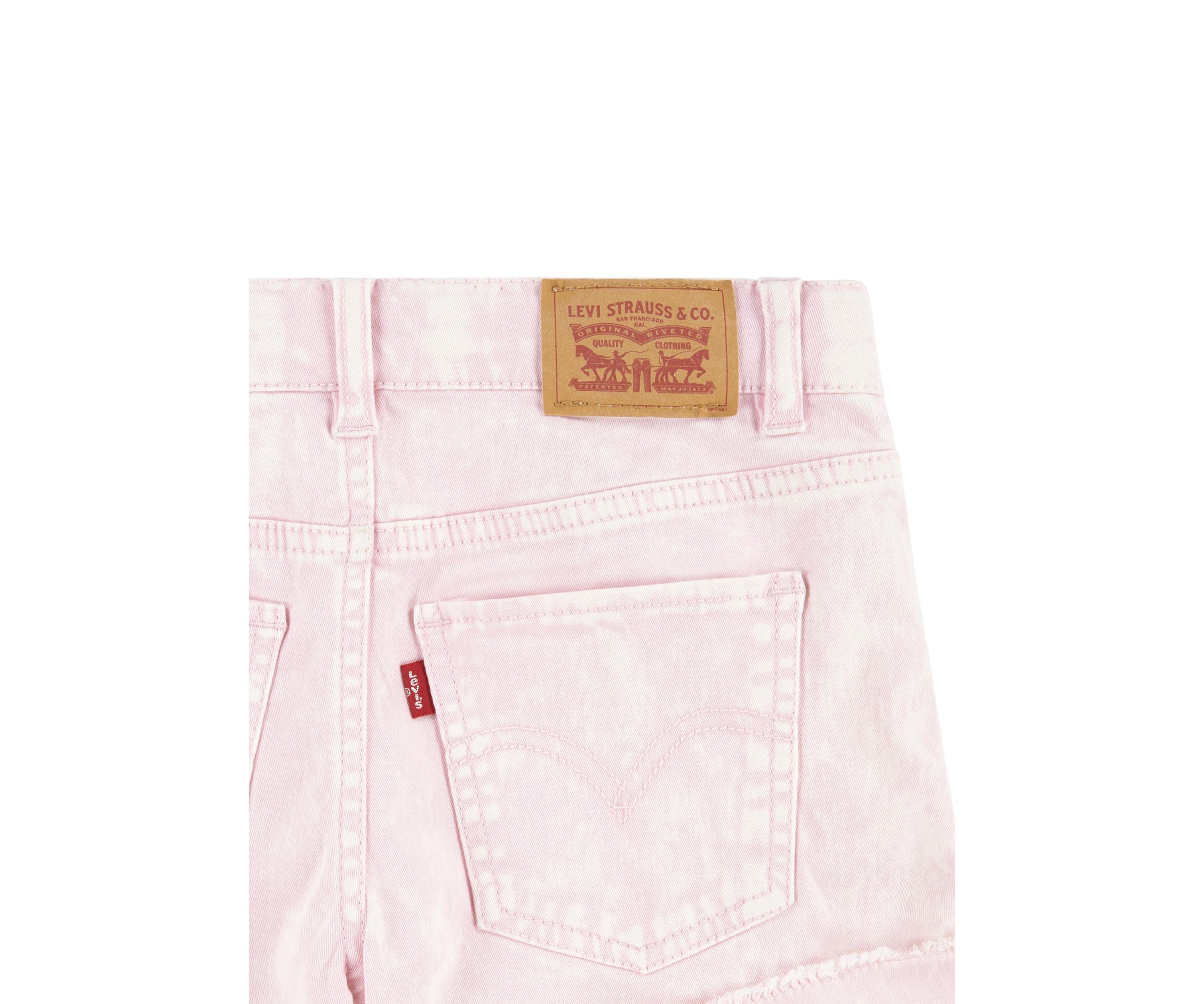 Girls 7-16 Angled Frayed Cuff Shorts