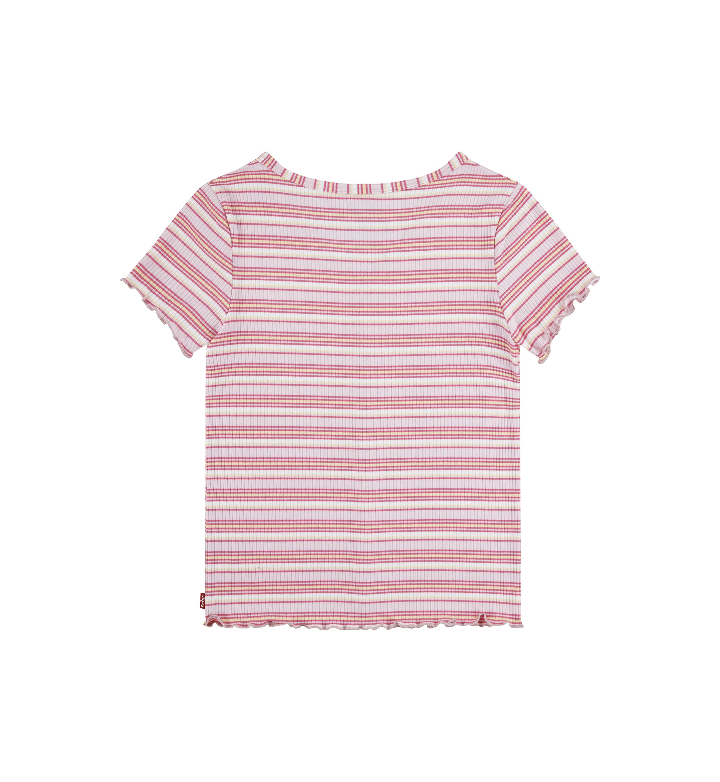 Girls 7-16 Short Sleeve Stripe Meet and Greet Top