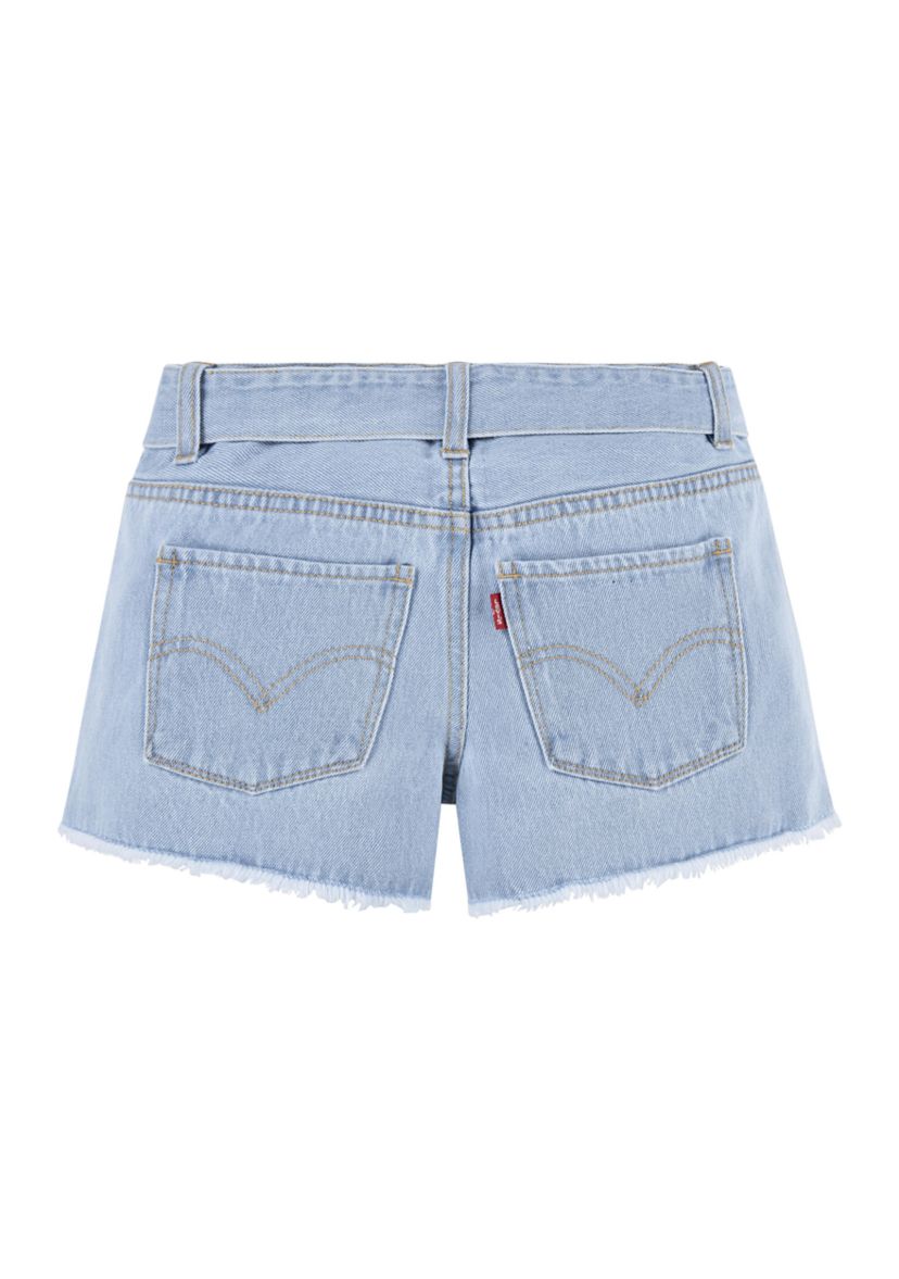 Girls 7-16 Denim Belted Shorts