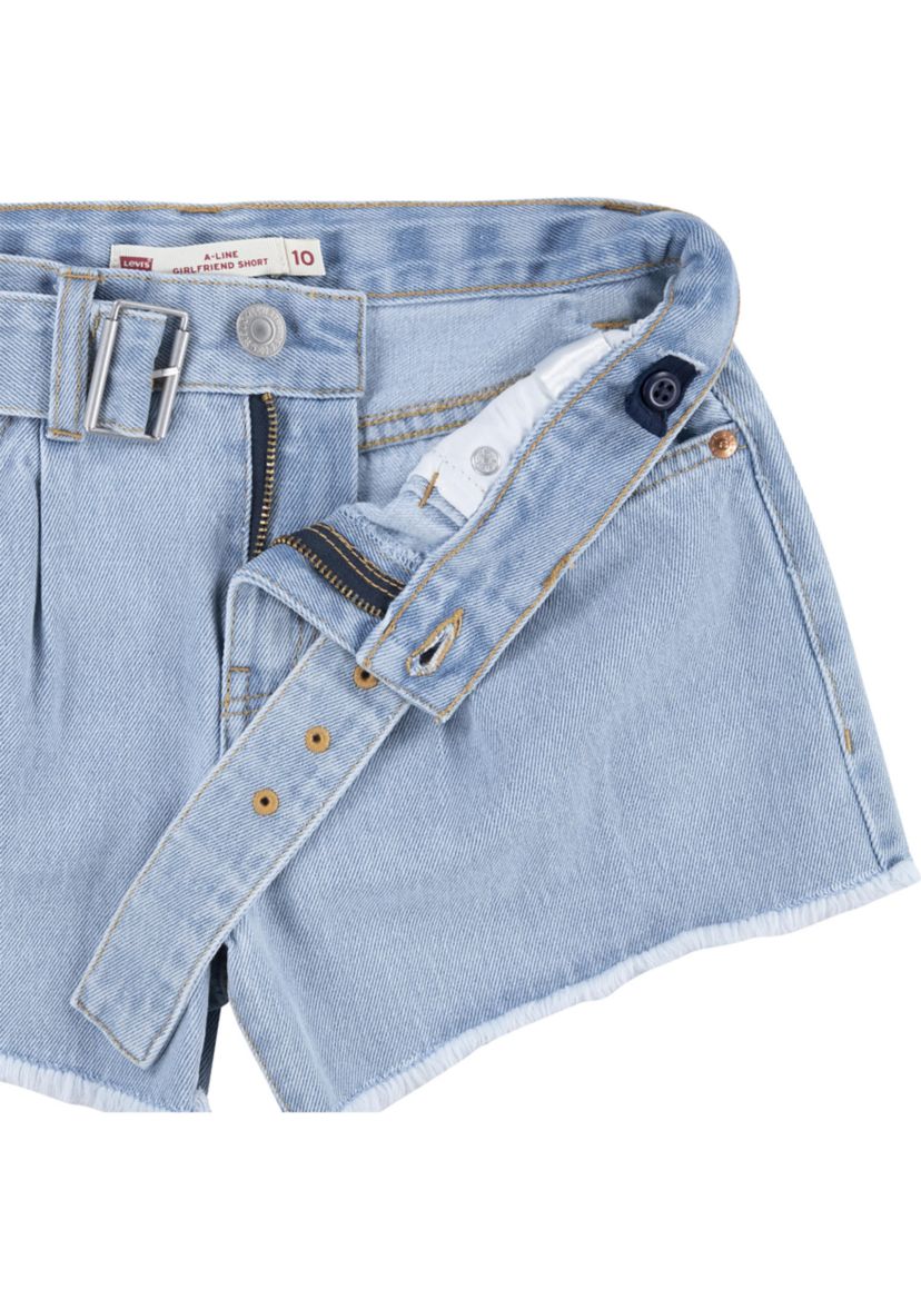Girls 7-16 Denim Belted Shorts