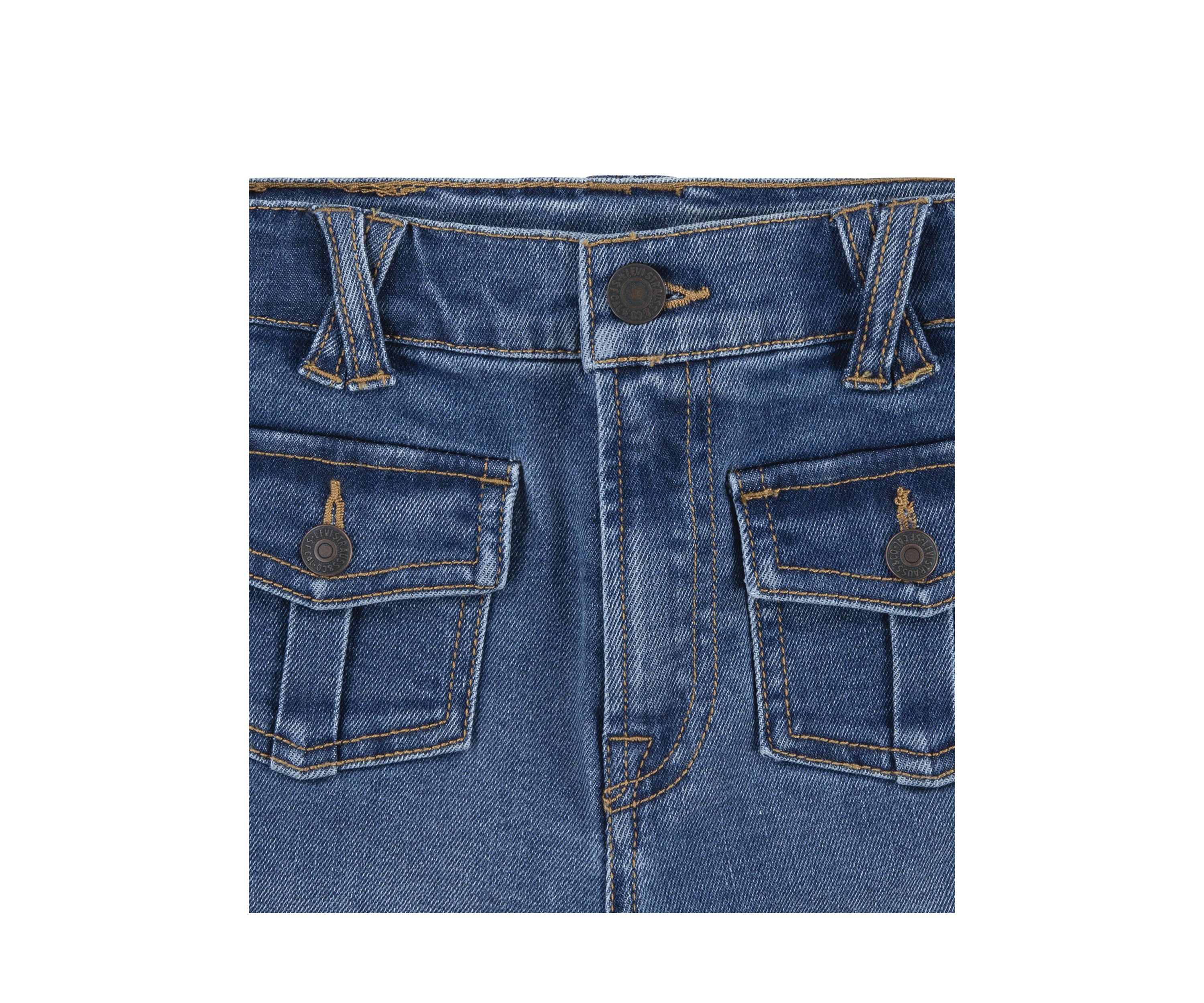 Girls 7-16 Cargo Flare Jeans