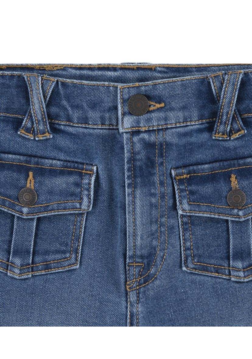 Girls 7-16 Cargo Flare Jeans