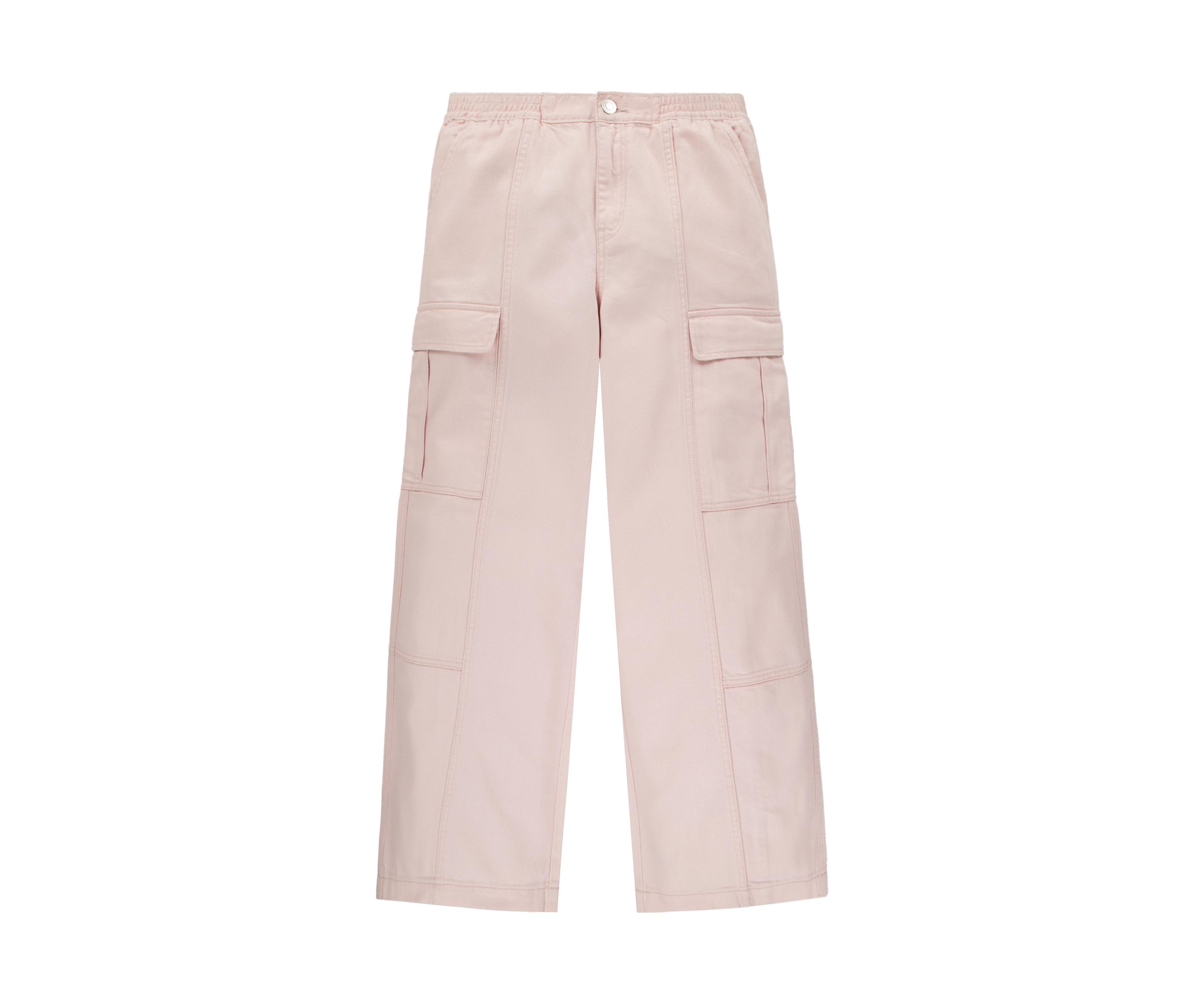 Girls 7-16 Twill Baggy Wide Leg Cargo Pants