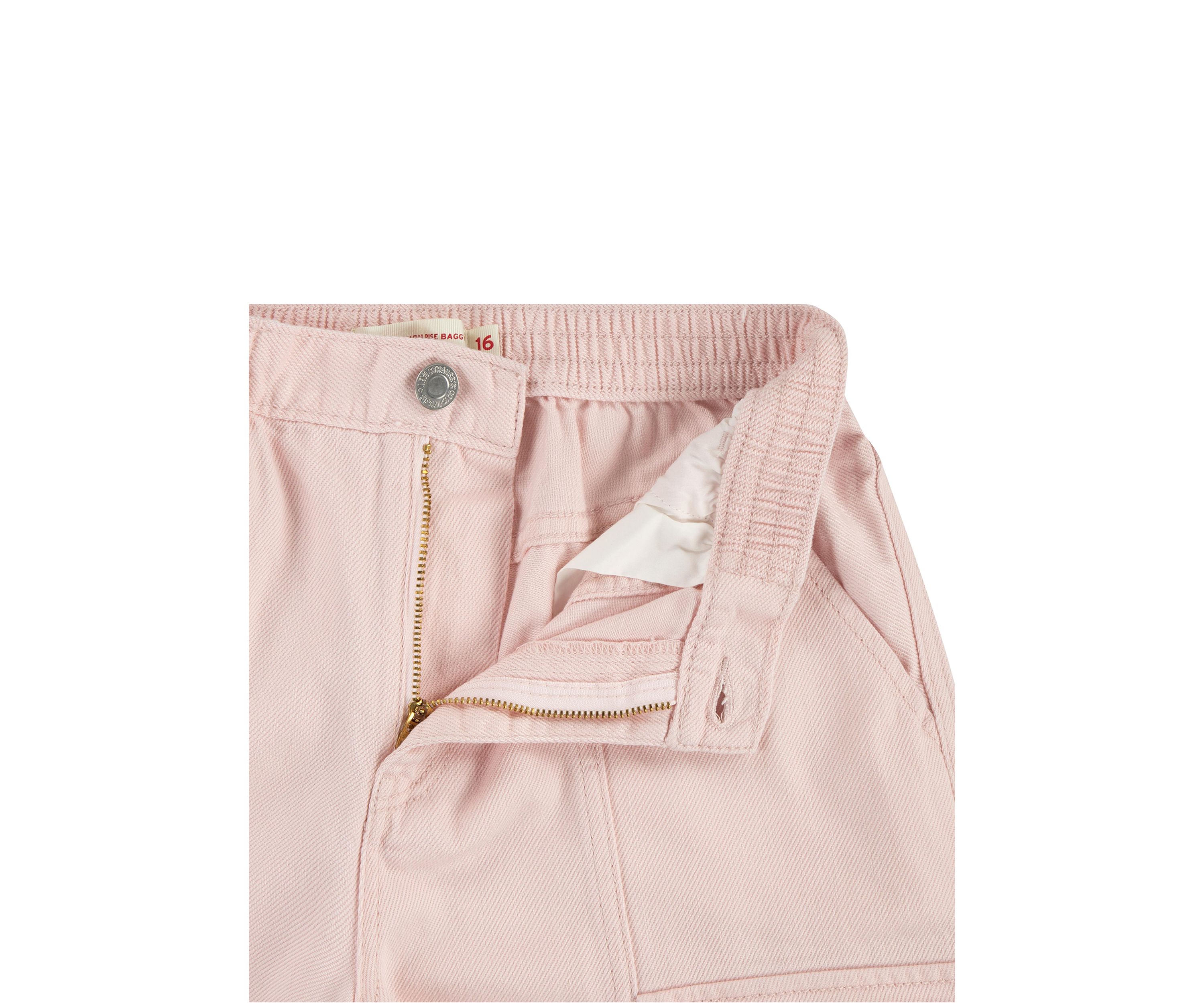 Girls 7-16 Twill Baggy Wide Leg Cargo Pants