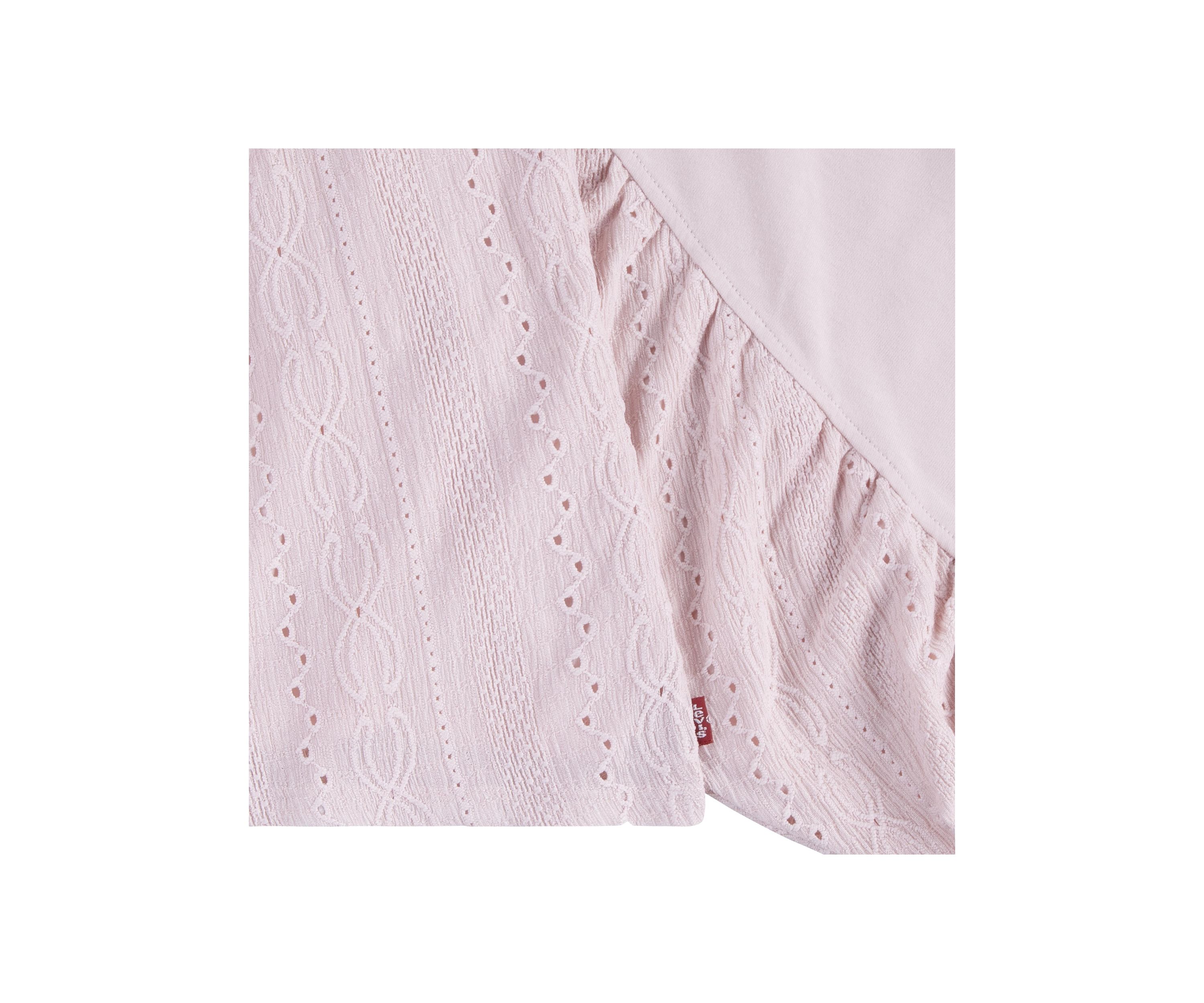 Girls 7-16 Mixed Eyelet Top