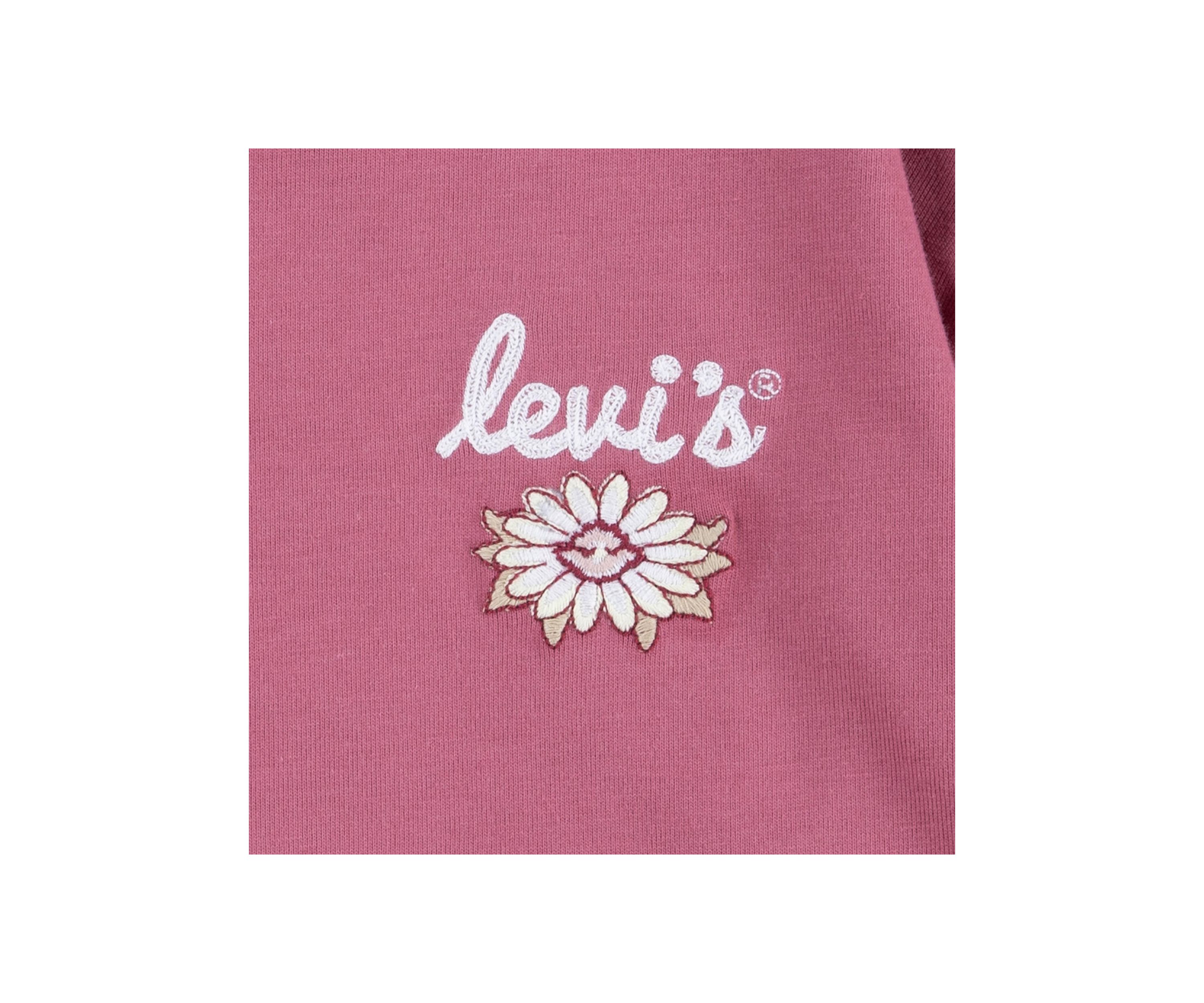 Girls 7-16 Woven Knit Printed Sleeve Top