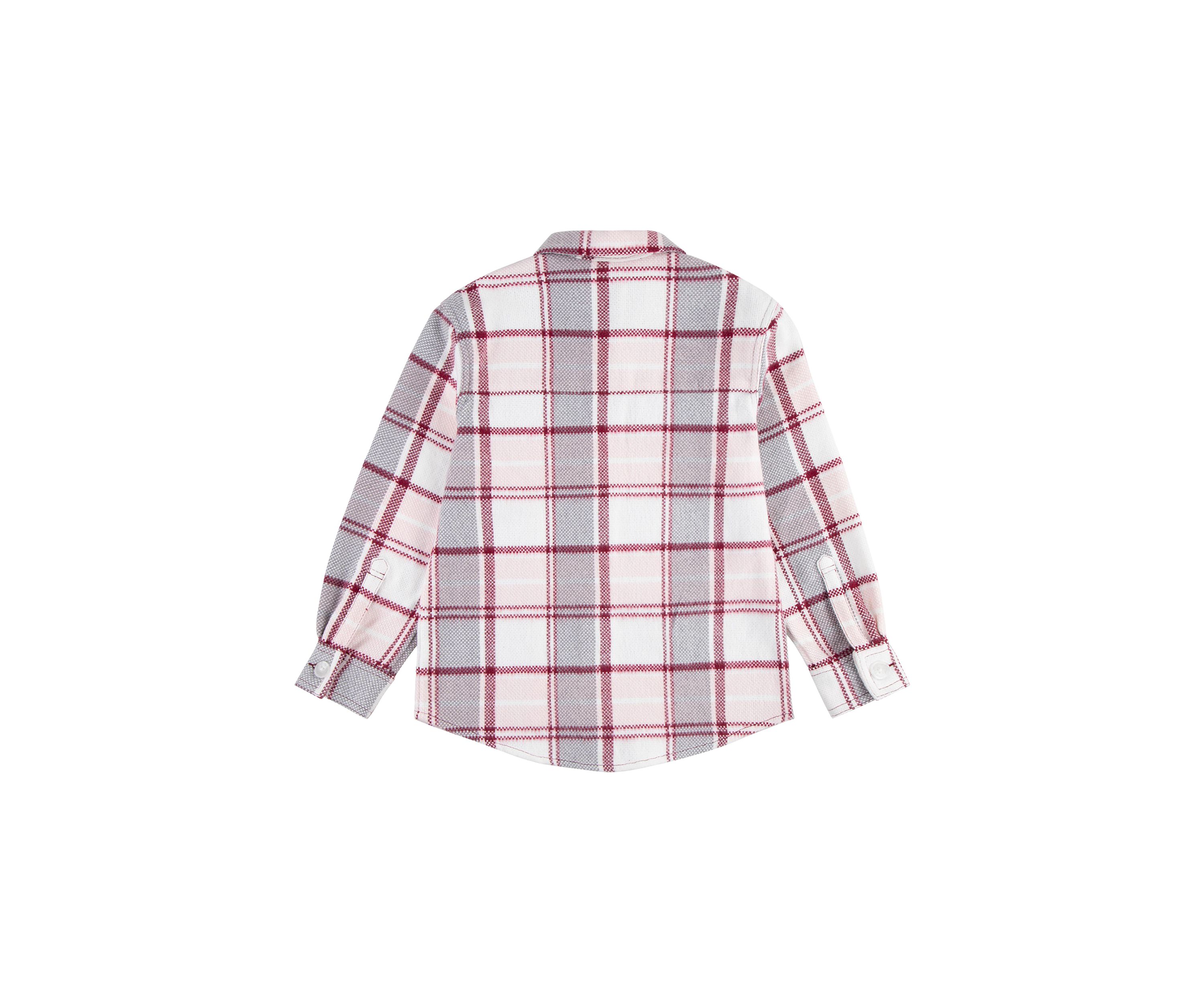 Girls 7-16 Oversized Plaid Printed Shirt