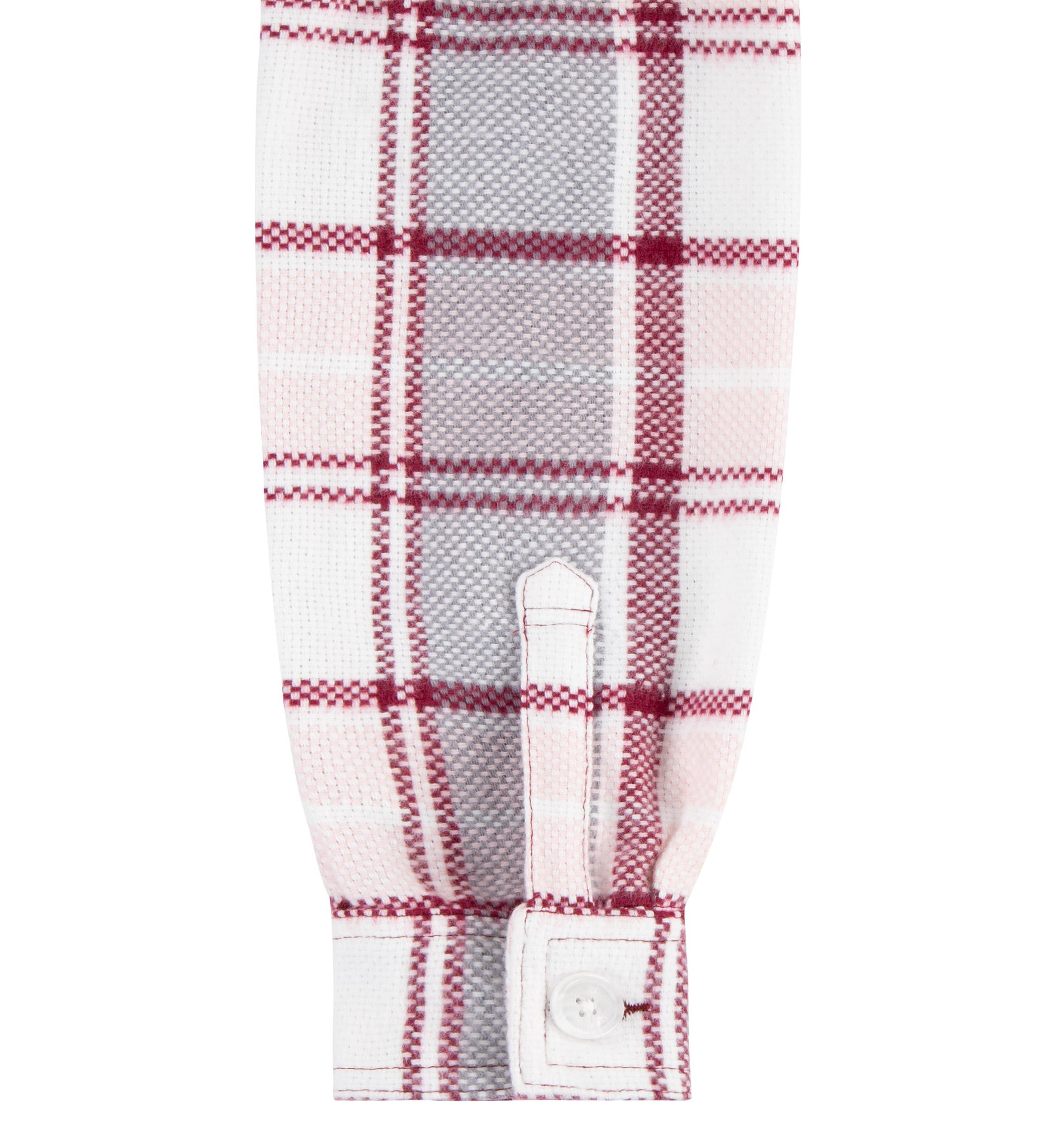 Girls 7-16 Oversized Plaid Printed Shirt