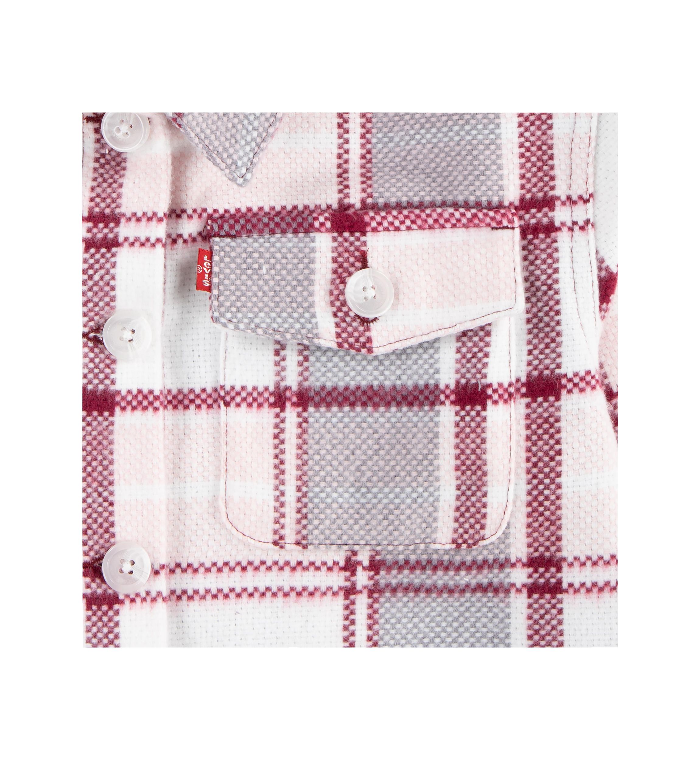 Girls 7-16 Oversized Plaid Printed Shirt