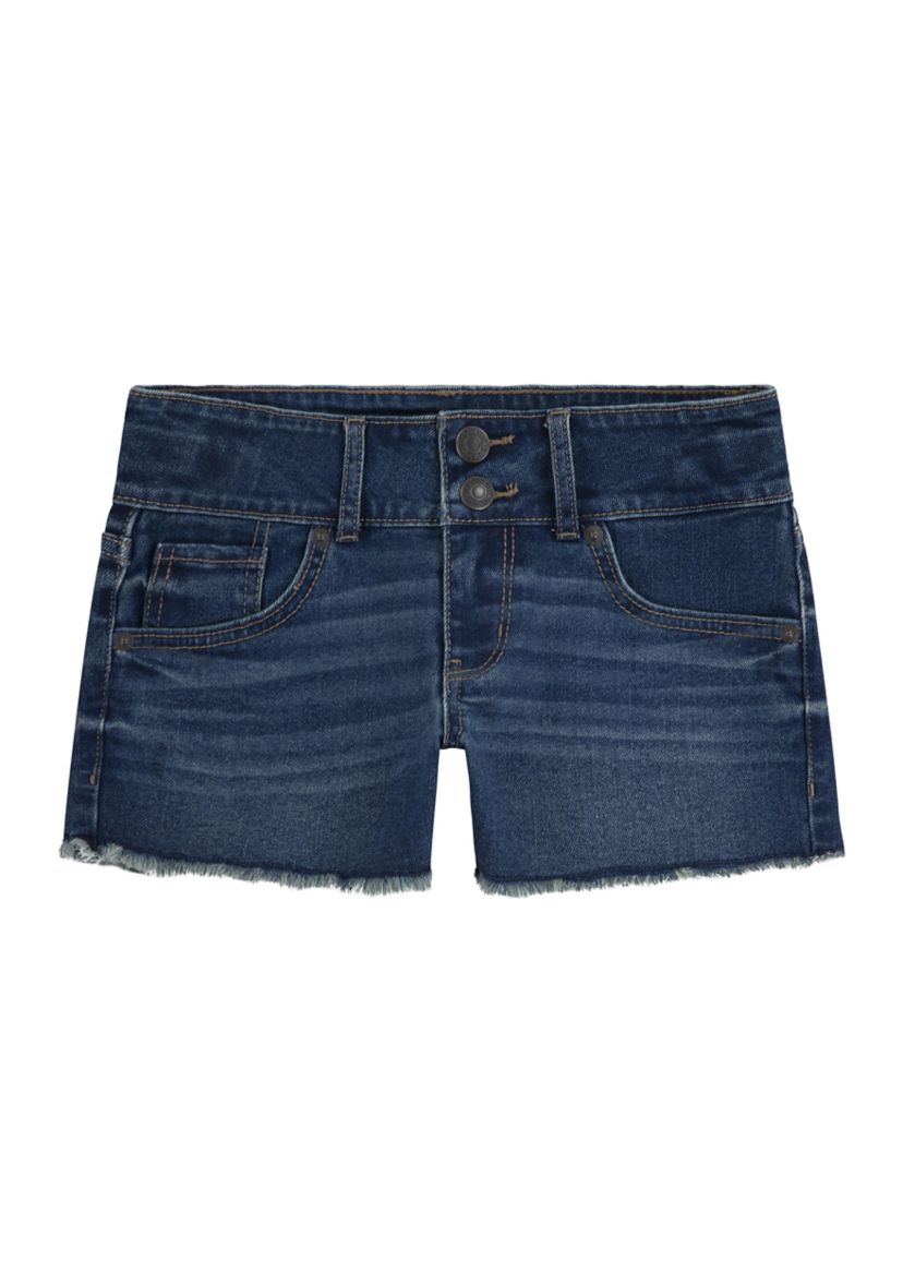 Girls 7-16 Double Shank Denim Shorts