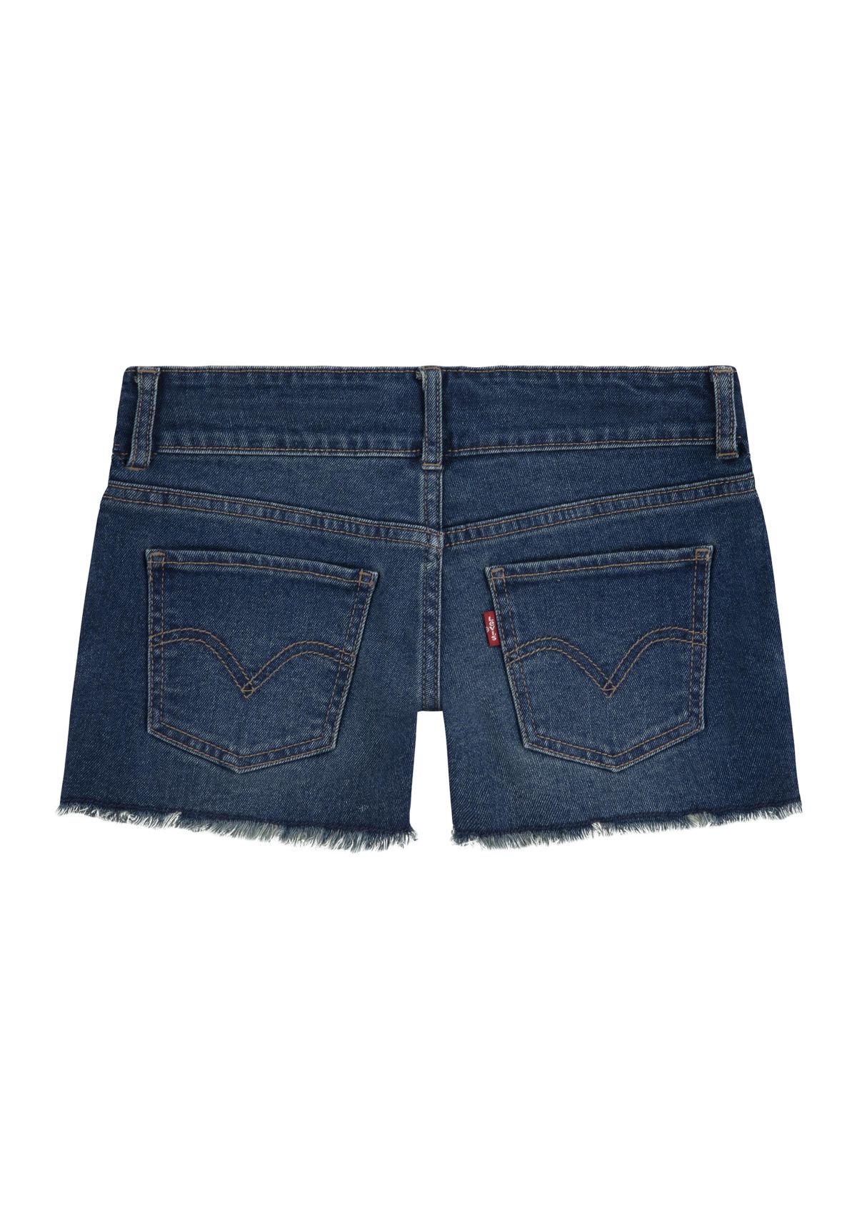 Girls 7-16 Double Shank Denim Shorts