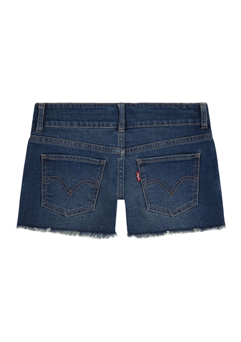 Girls 7-16 Double Shank Denim Shorts