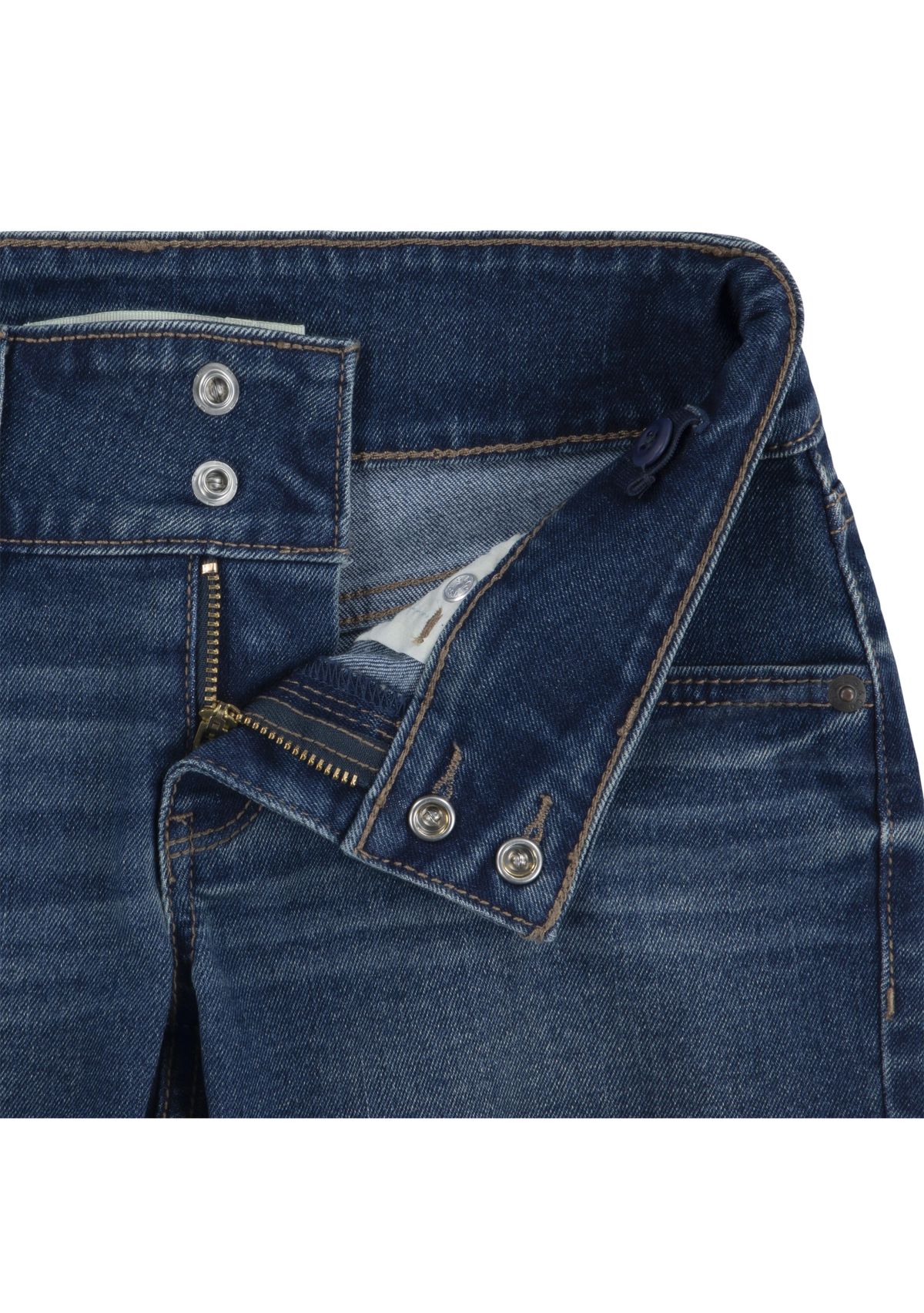 Girls 7-16 Double Shank Denim Shorts