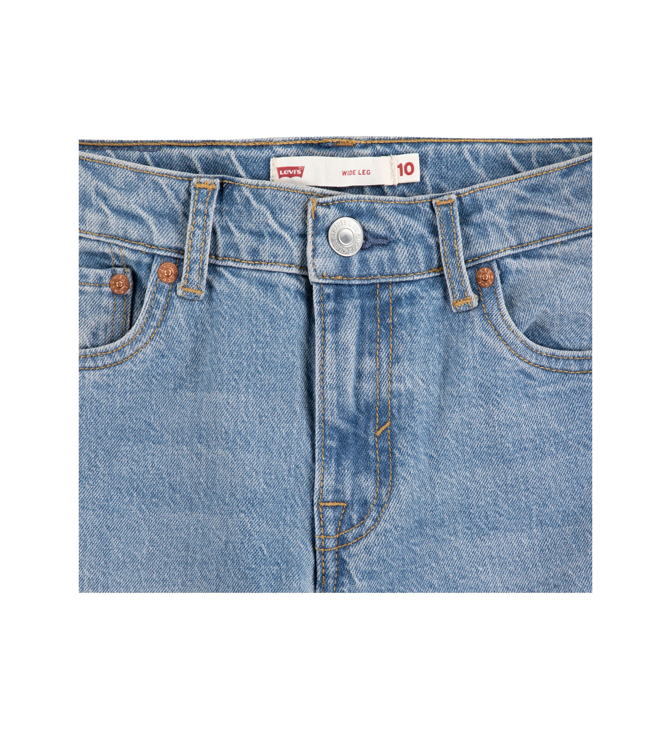 Girls 7-16 Baggy Cargo Denim Jeans