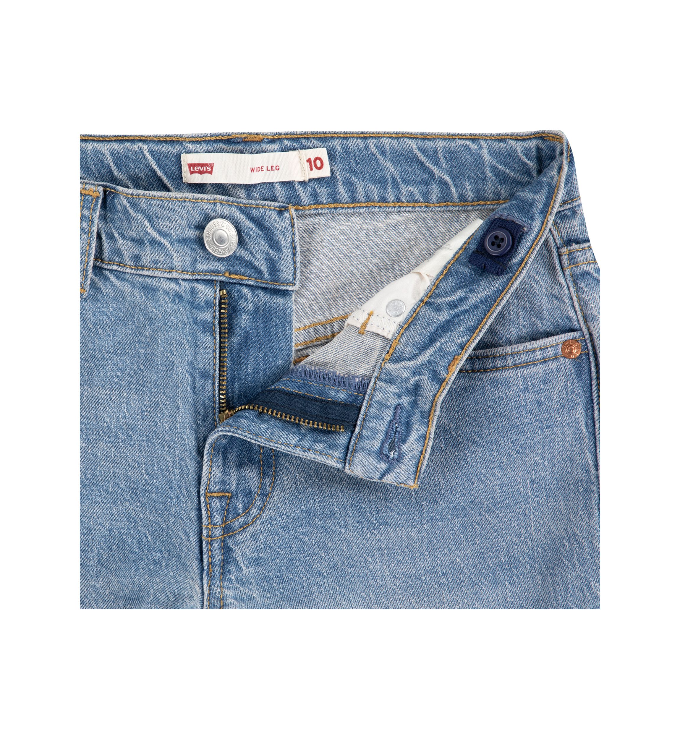 Girls 7-16 Baggy Cargo Denim Jeans
