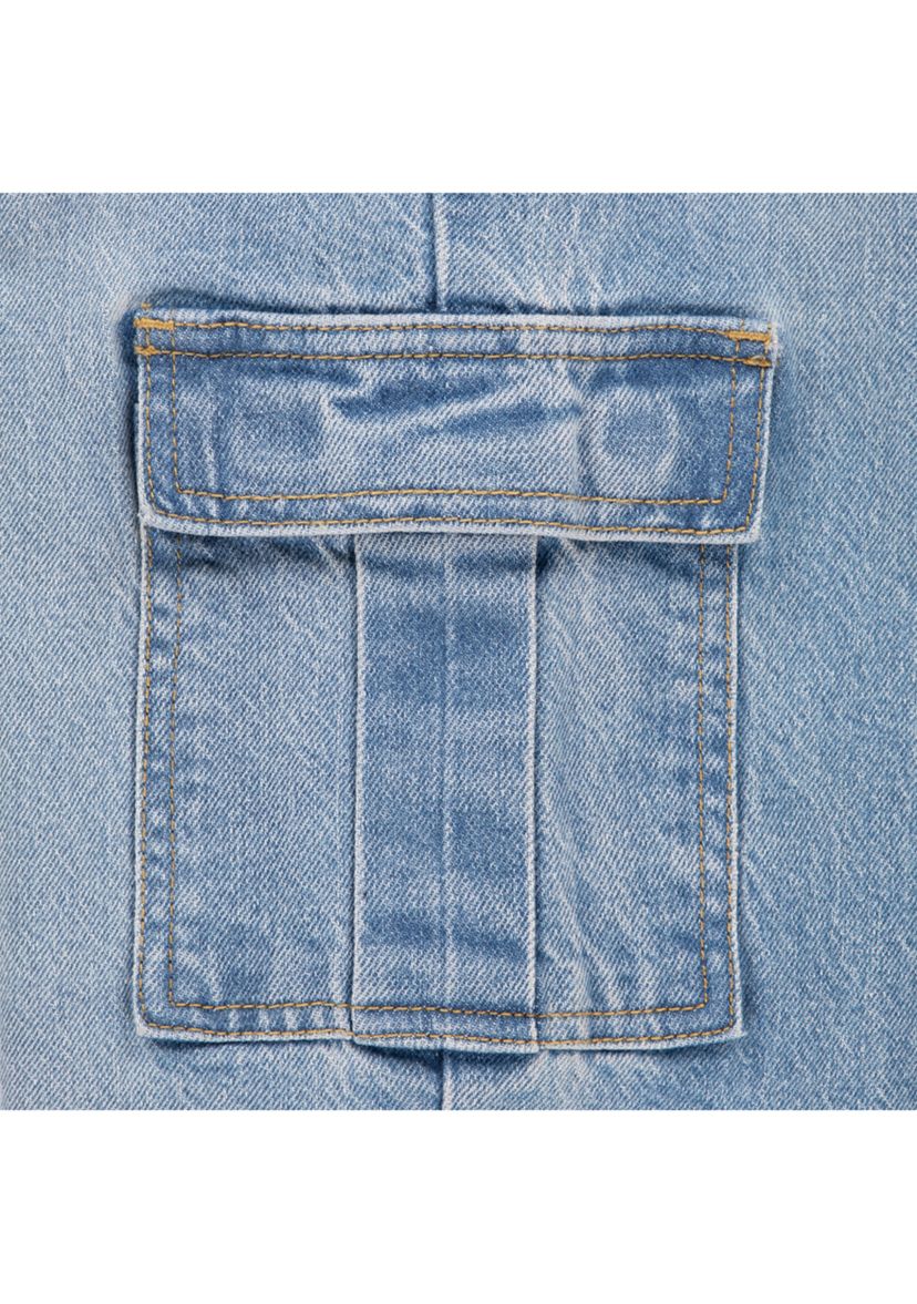Girls 7-16 Baggy Cargo Denim Jeans