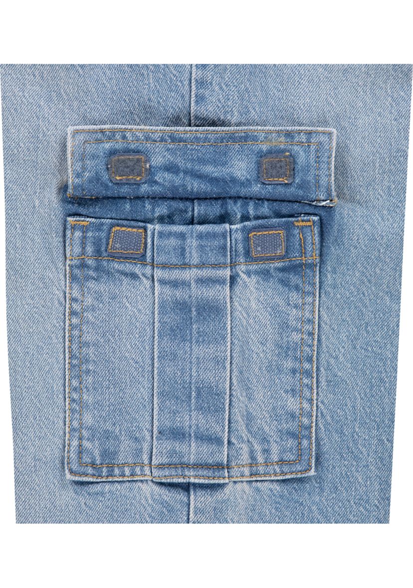 Girls 7-16 Baggy Cargo Denim Jeans