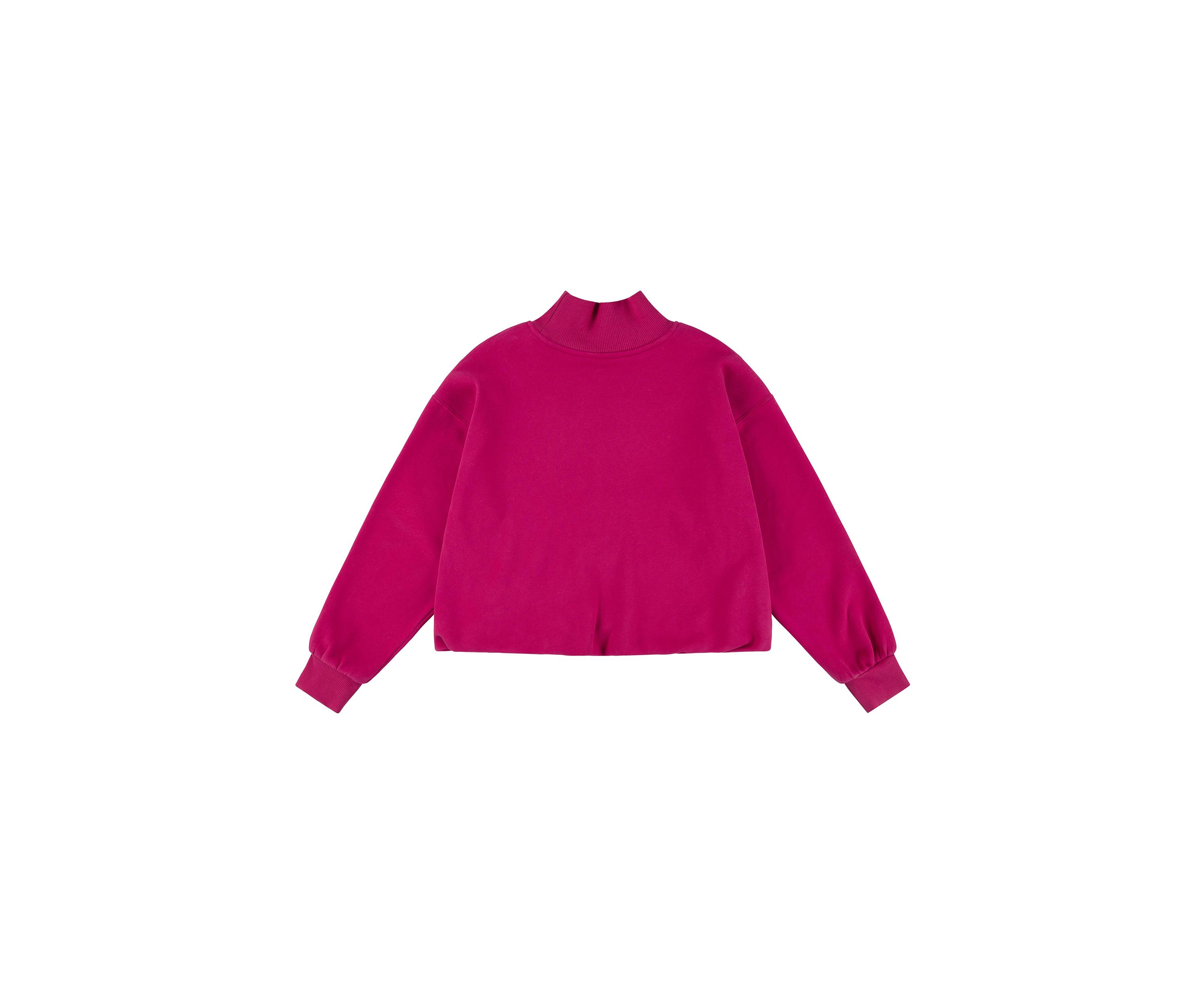 Girls 7-16 Mock Neck Bubble Knit Graphic Top