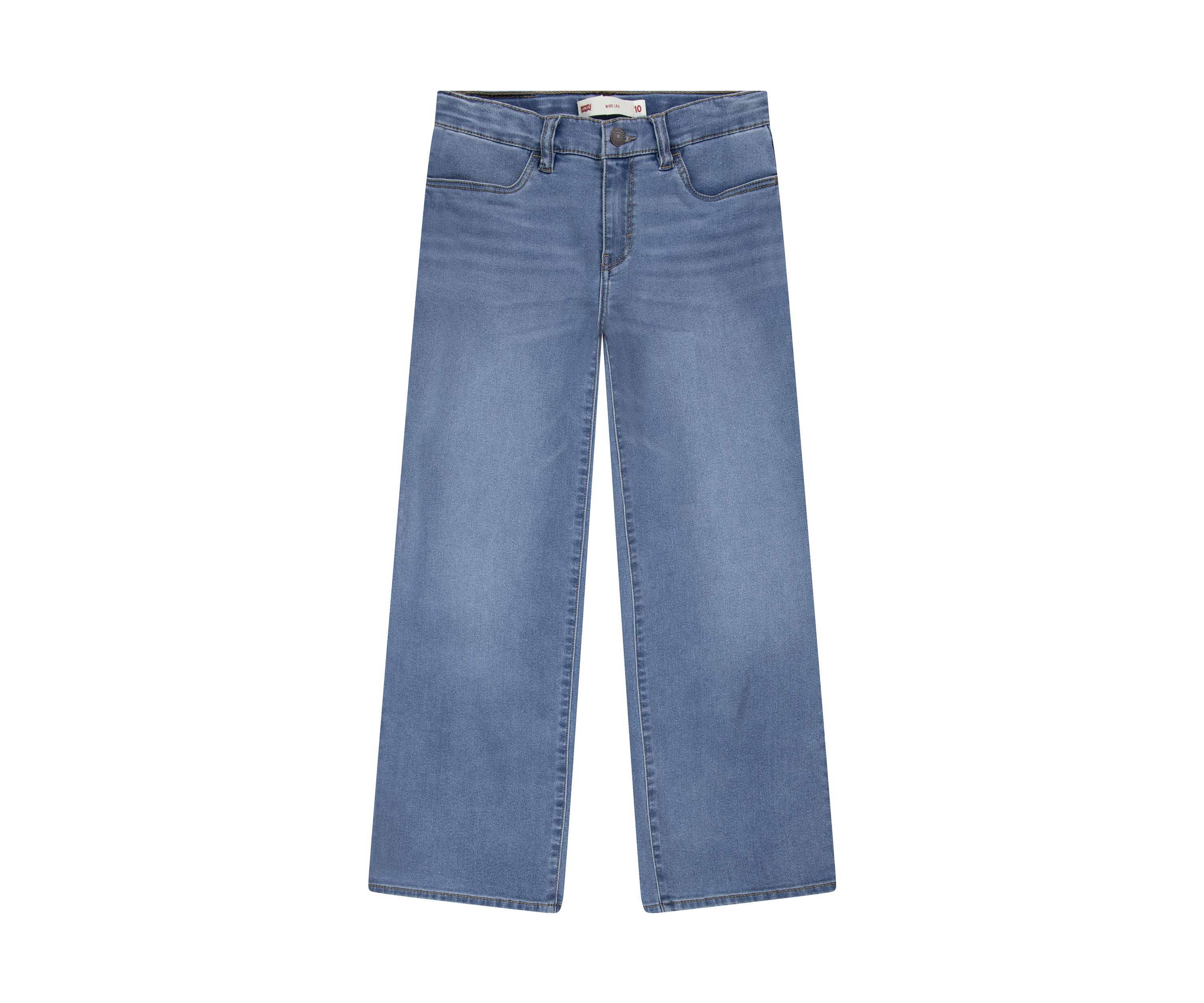 Girls 7-16 Wide Leg Denim Jeans